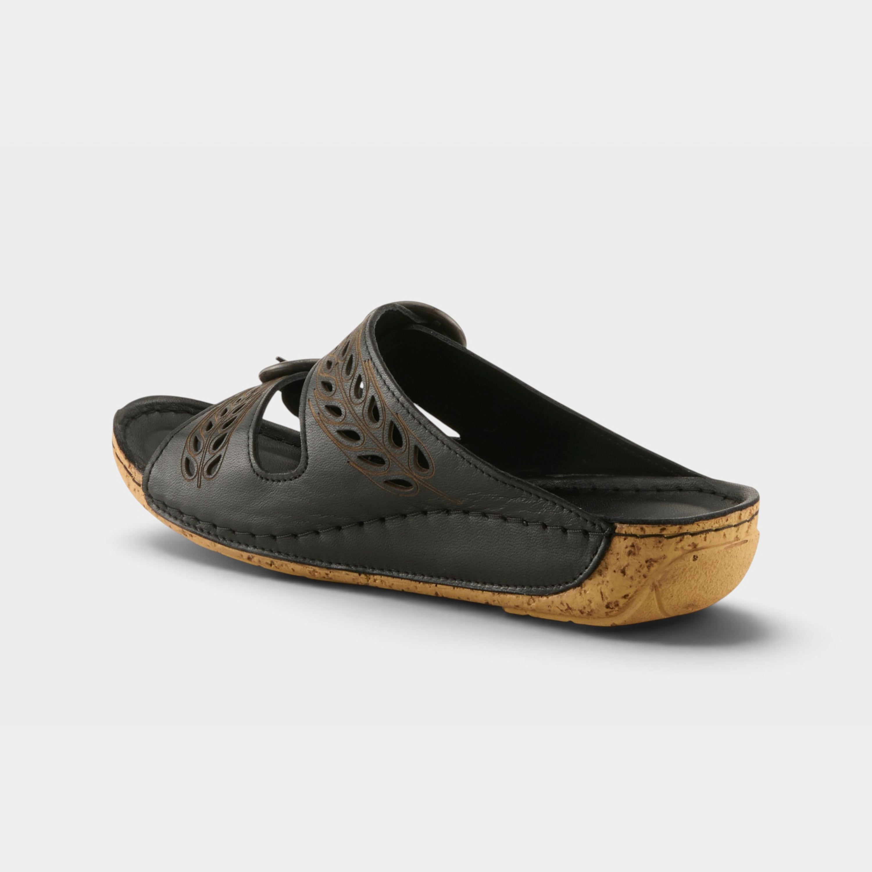 Spring Step Gelatia Black Sandal
