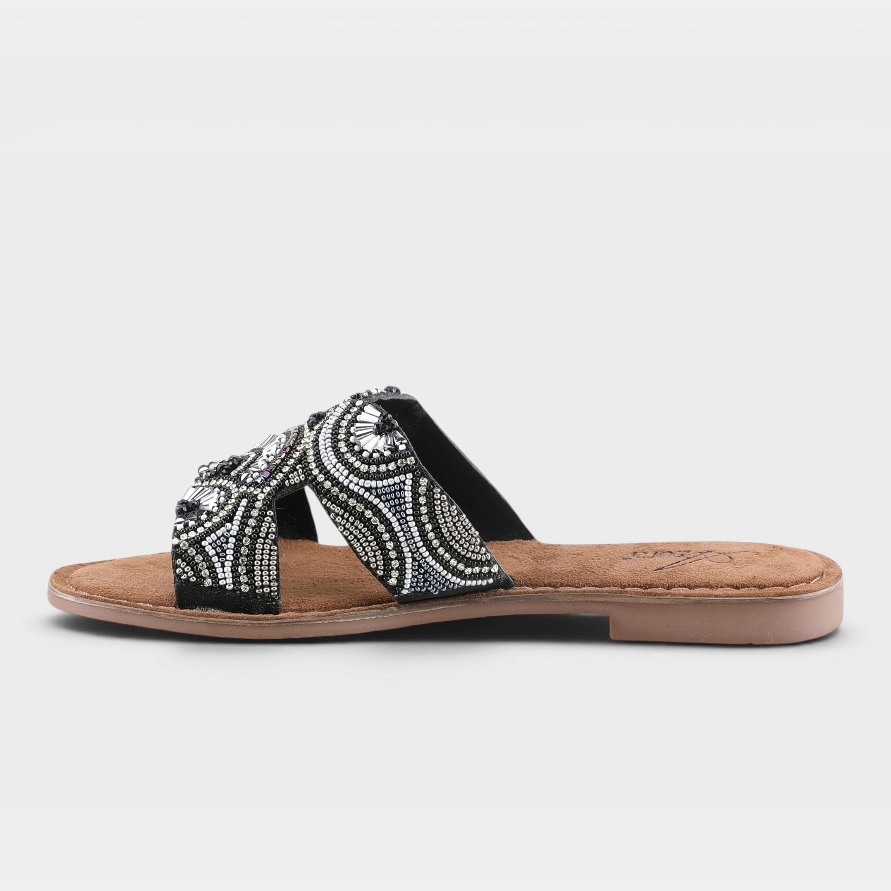 Azura Georgys Black Multi Sandal