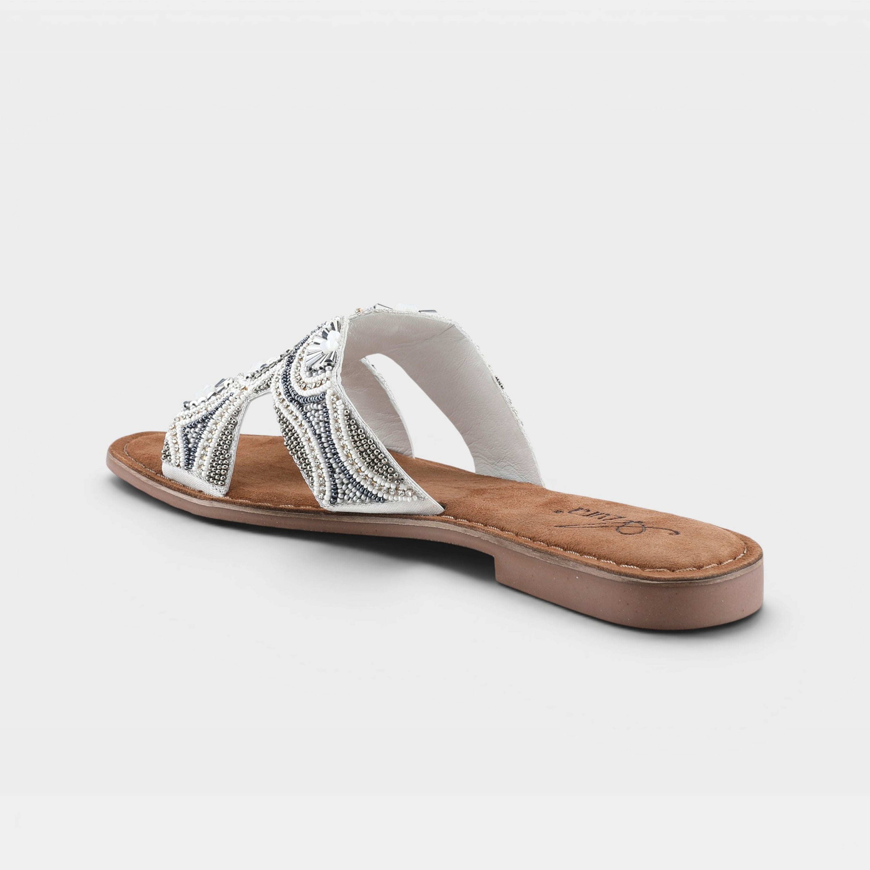Azura Georgys White Multi Sandal