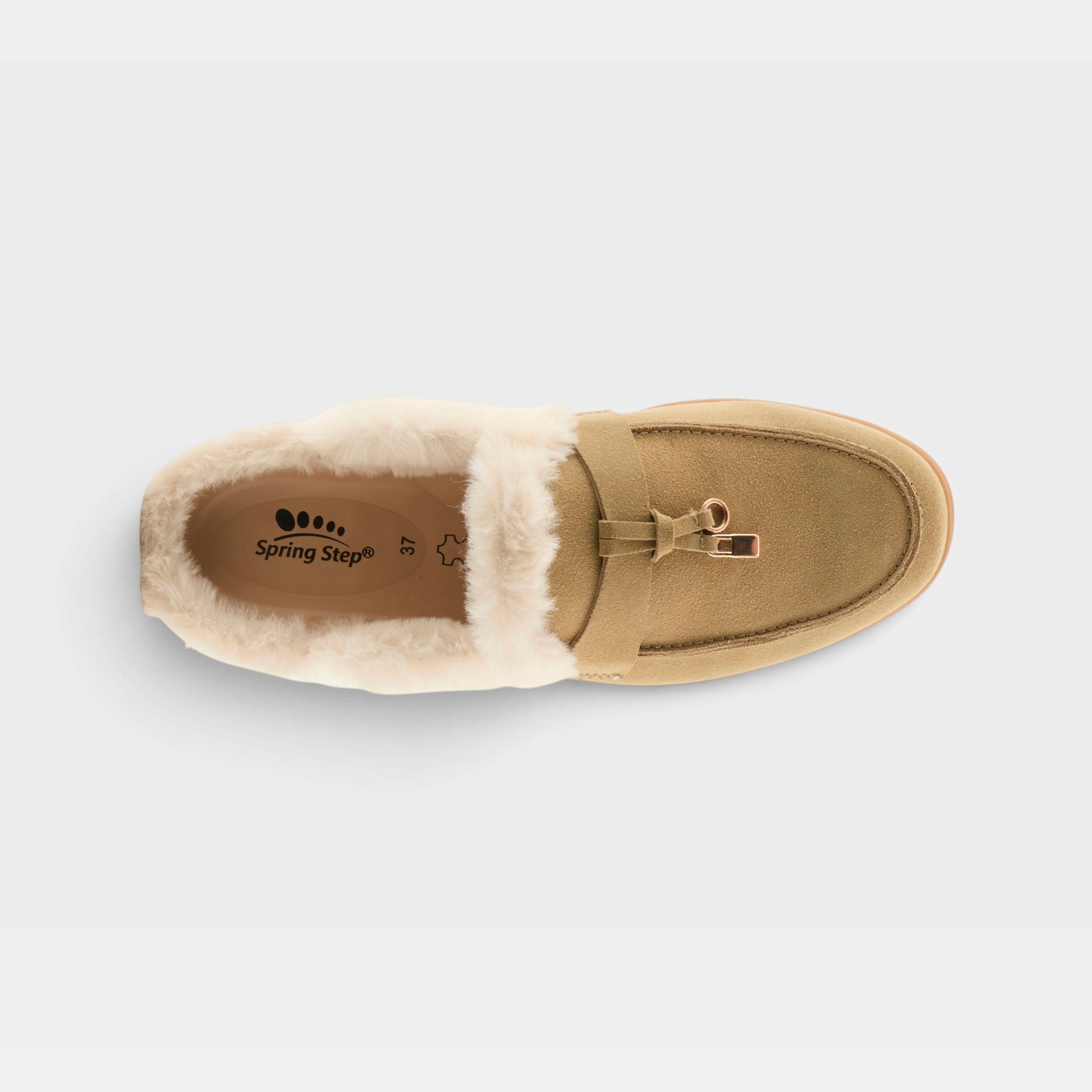 Spring Step Gistel Beige Suede Shoe