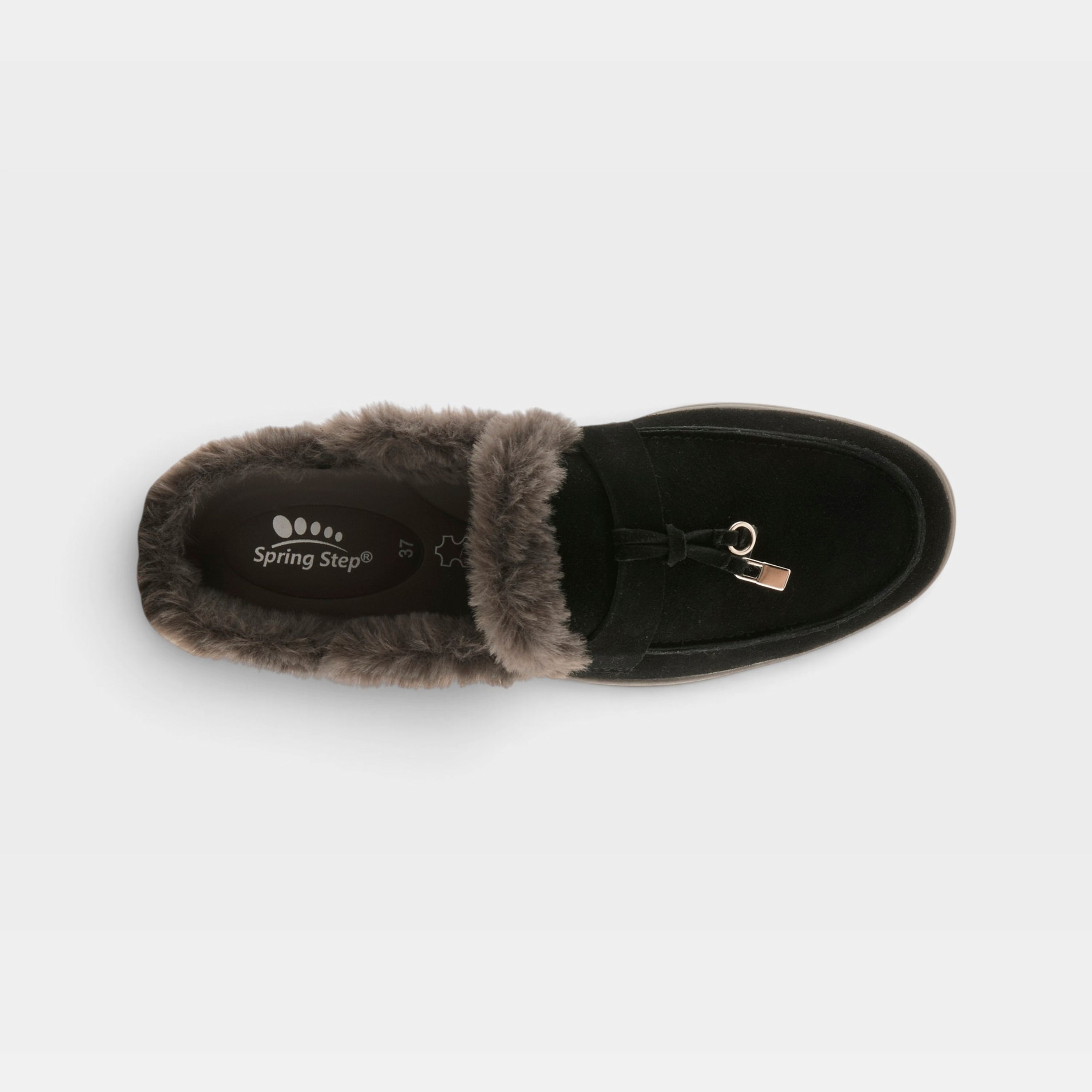 Spring Step Gistel Black Suede Shoe