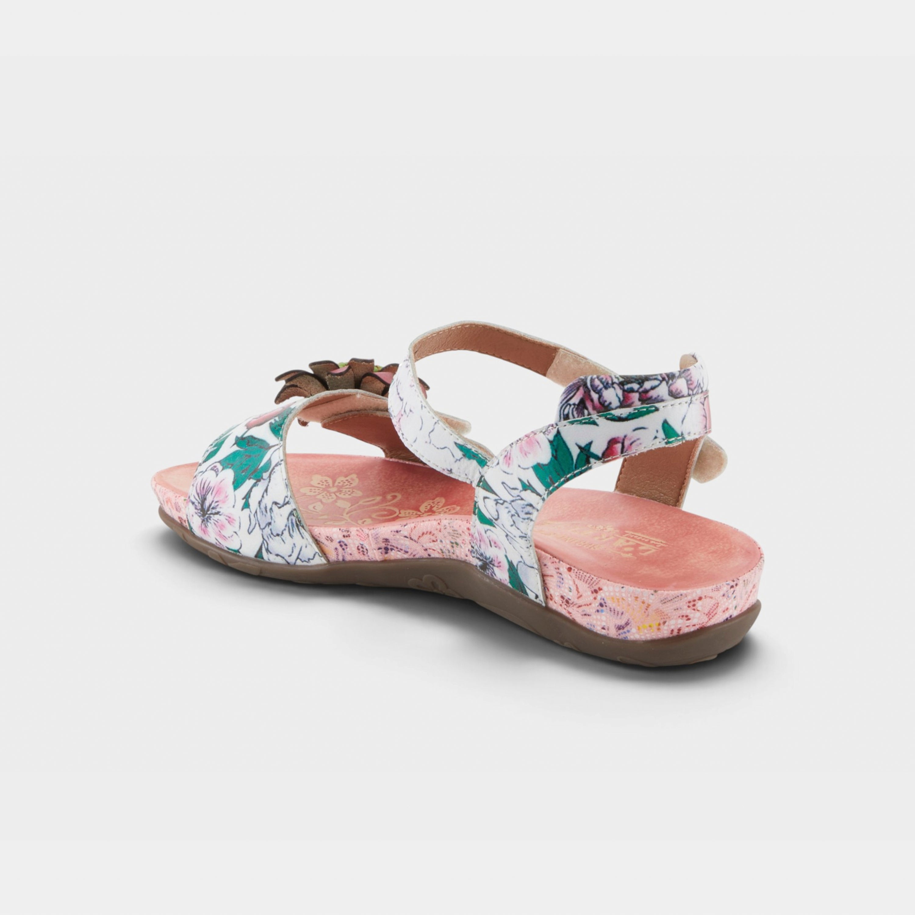L'Artiste Gladystee sandals in Pink Multi, alternate angle view
