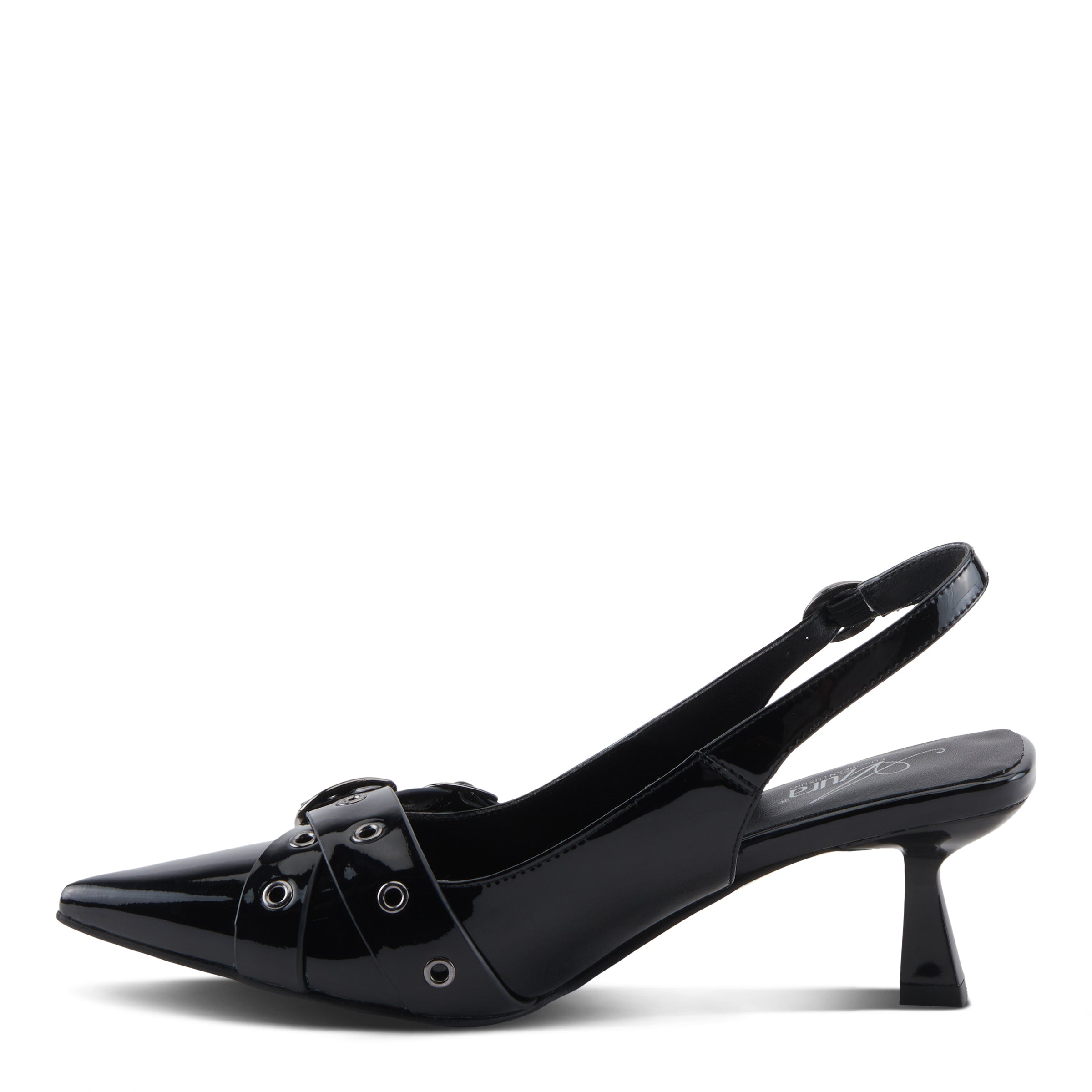 Azura Glistening women's shoe in pink metallic with buckle detail