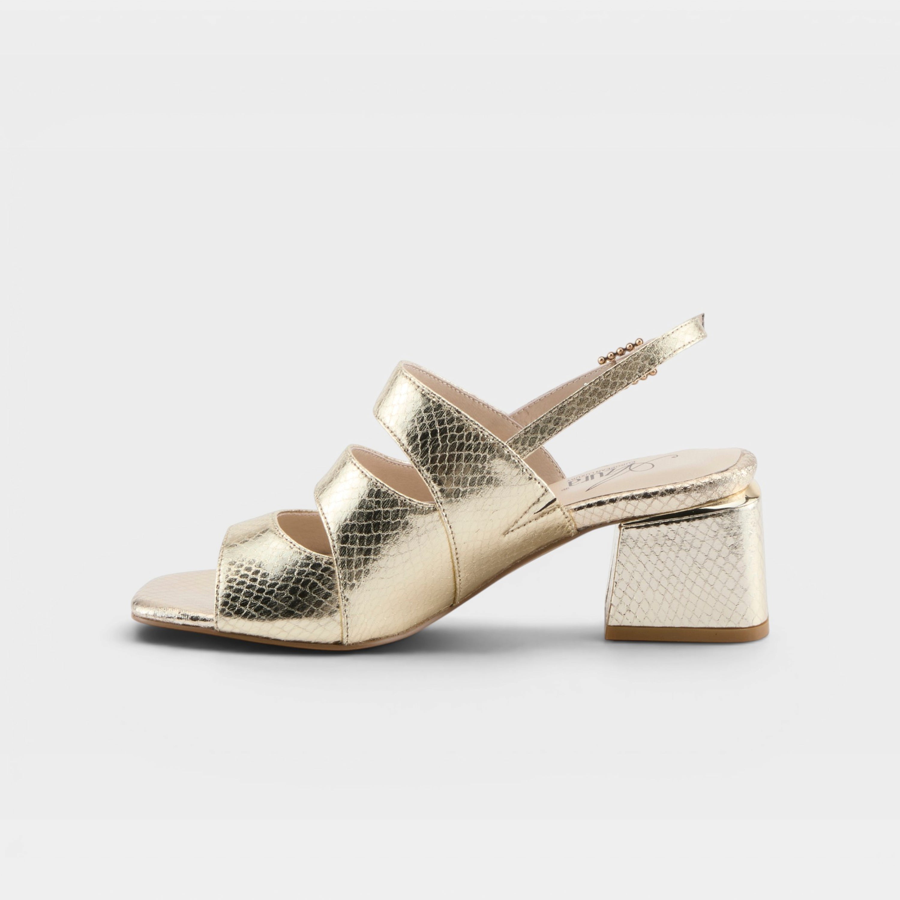 Azura Glittertwins Gold Sandal