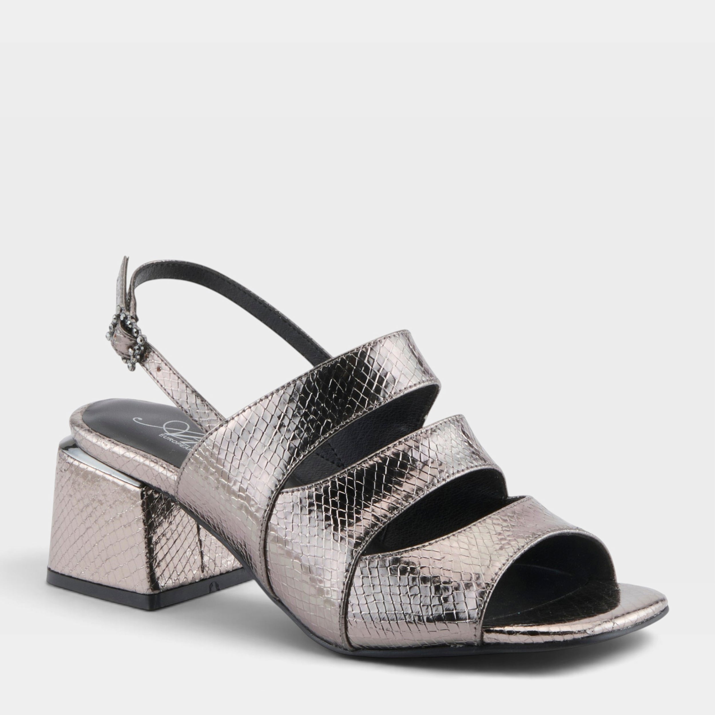 Azura Glittertwins Pewter Sandal
