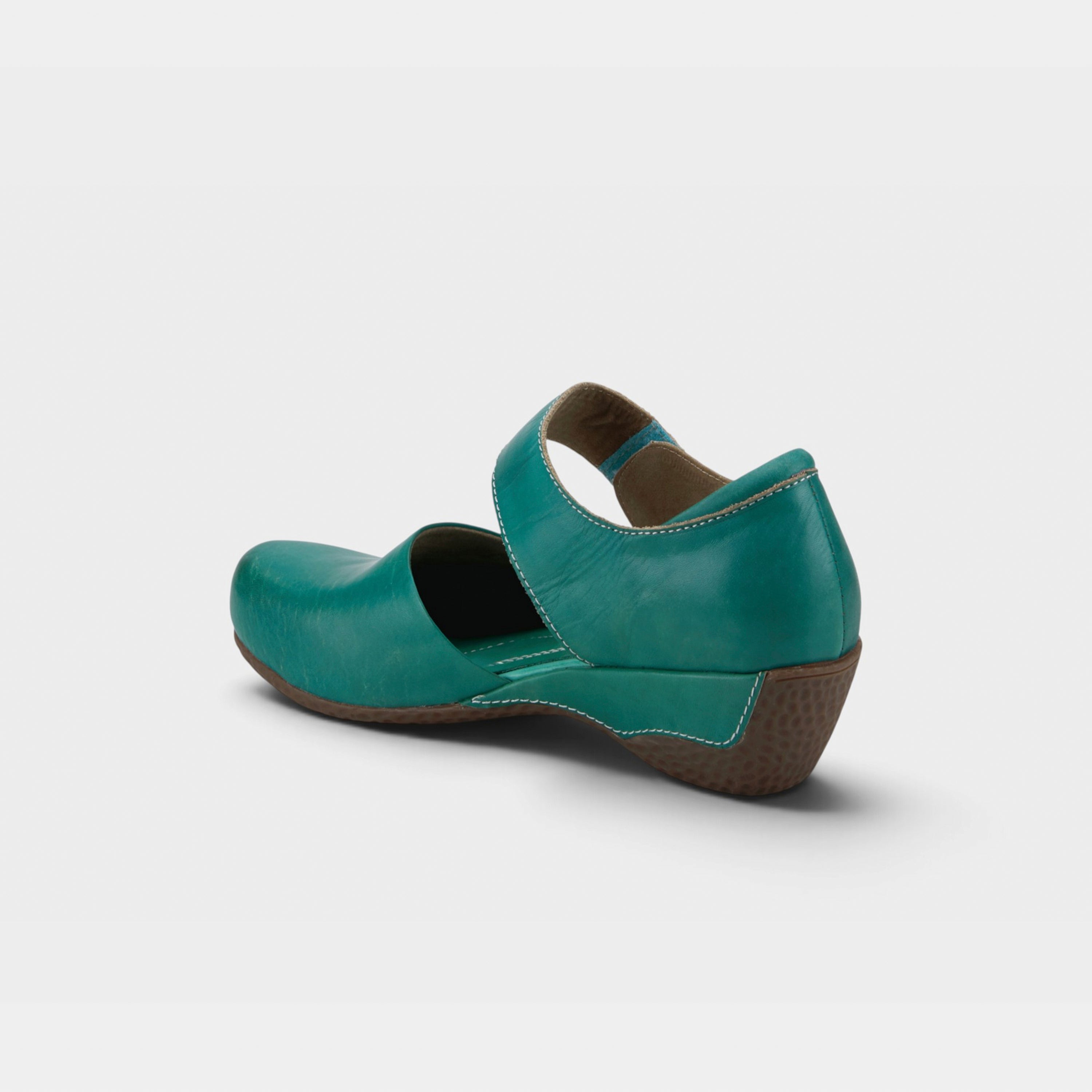 L'Artiste Gloss Mary Jane shoes in Turquoise, alternate angle view