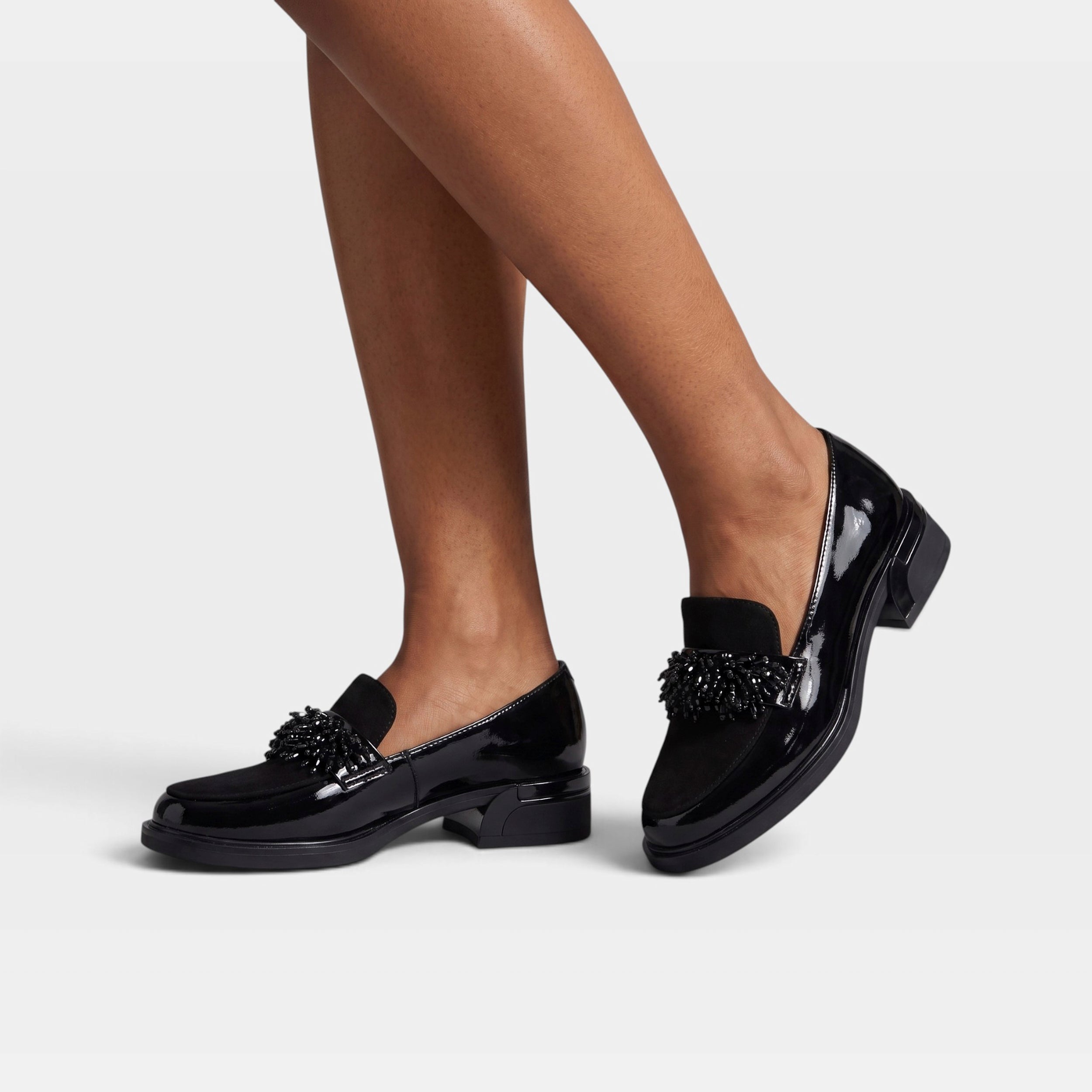 Azura Gogetter Black Patent Shoe