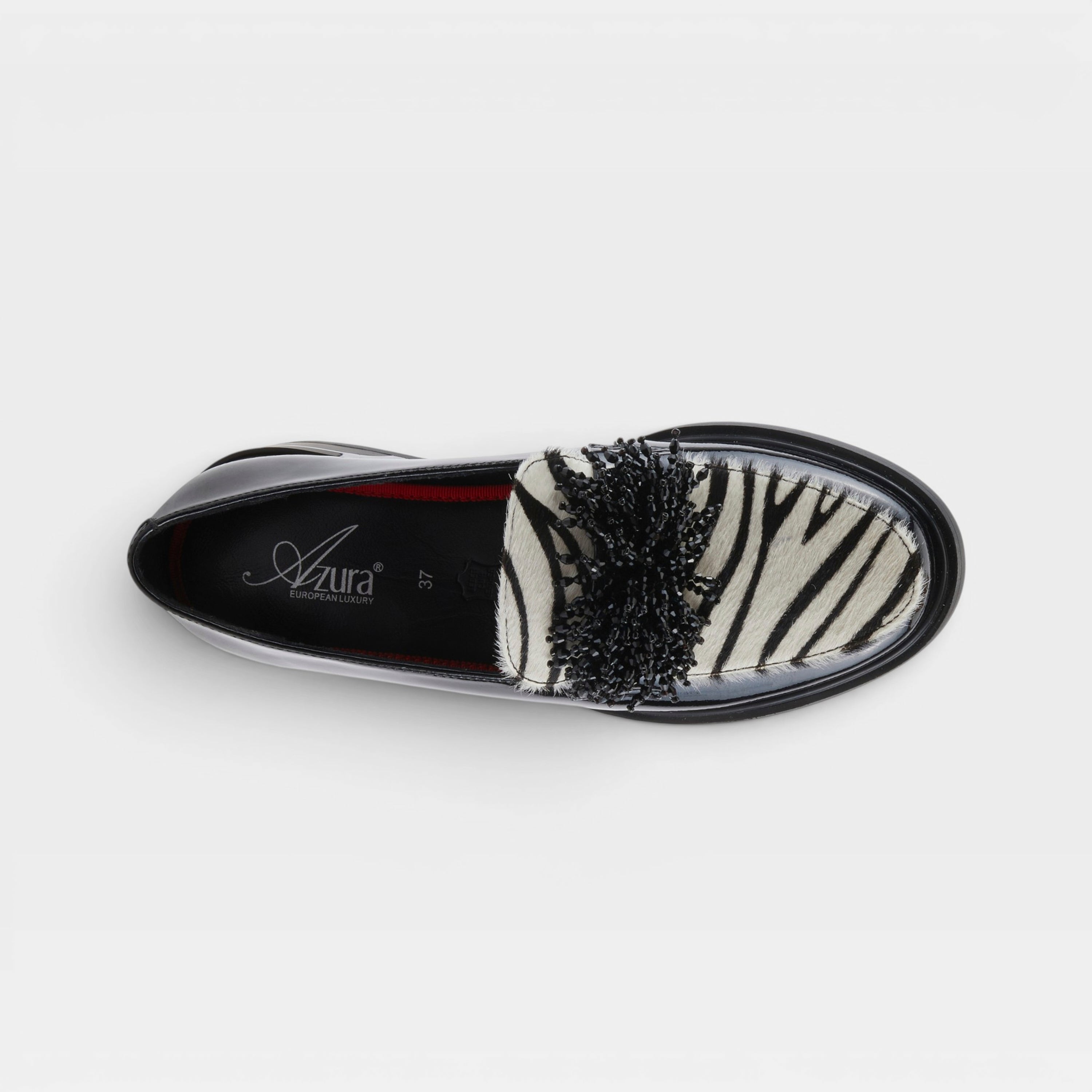 Azura Gogetter-Zeb Black Patent Multi Shoe