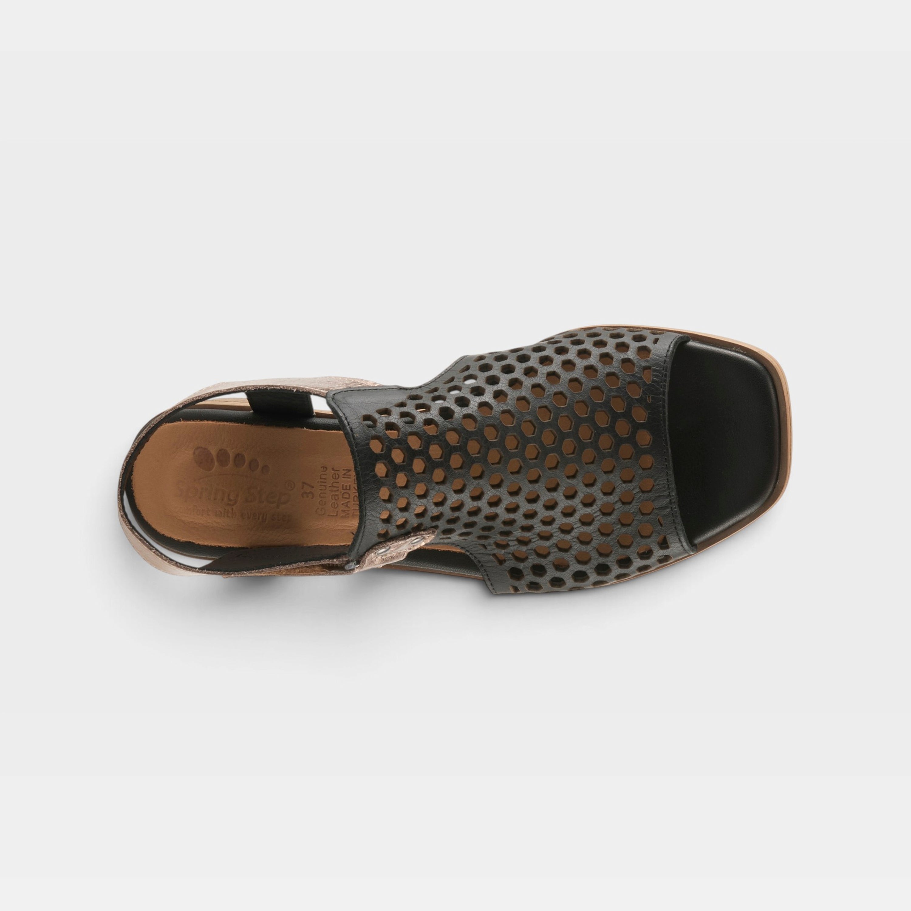 Spring Step Gosset Black Multi Sandal