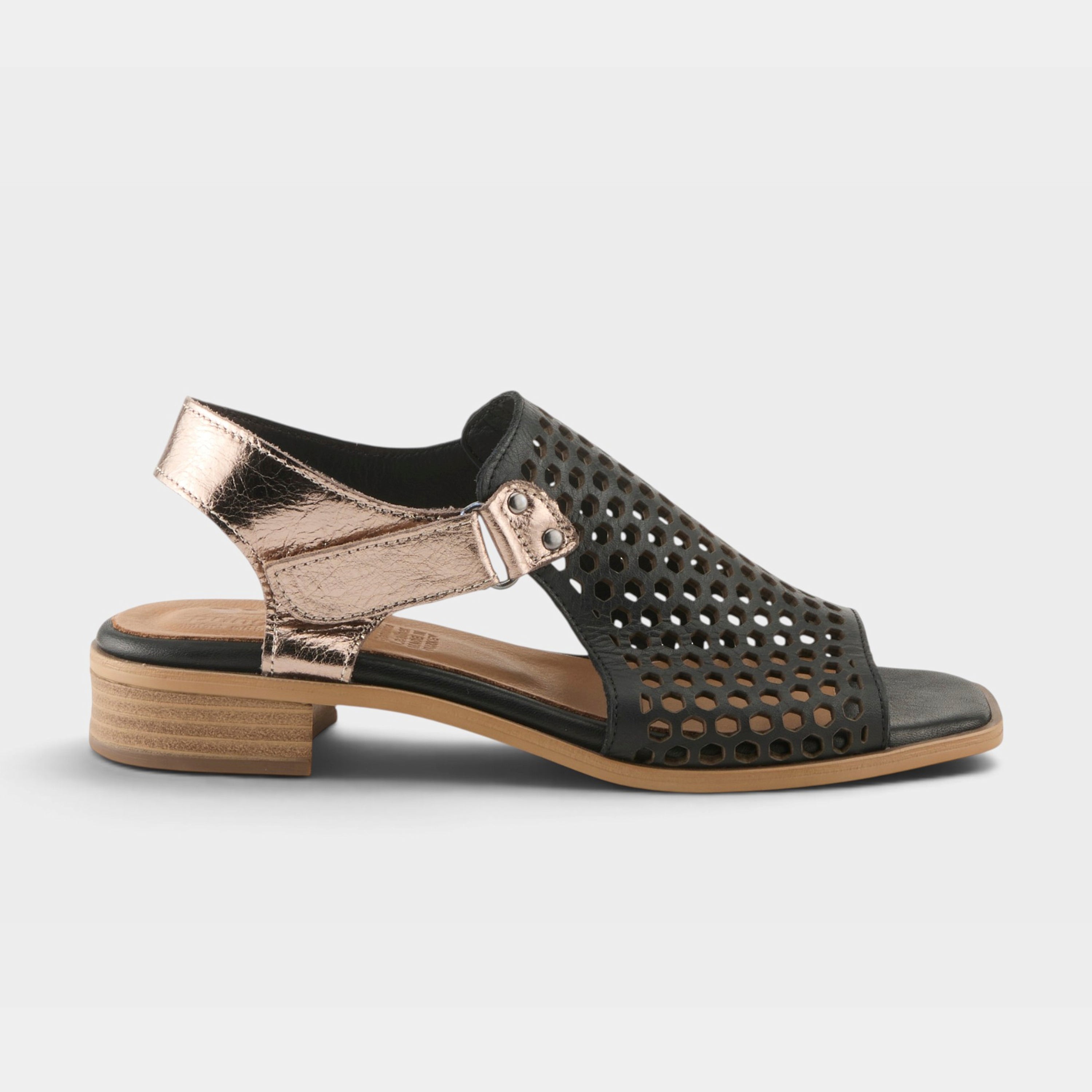 Spring Step Gosset Black Multi Sandal