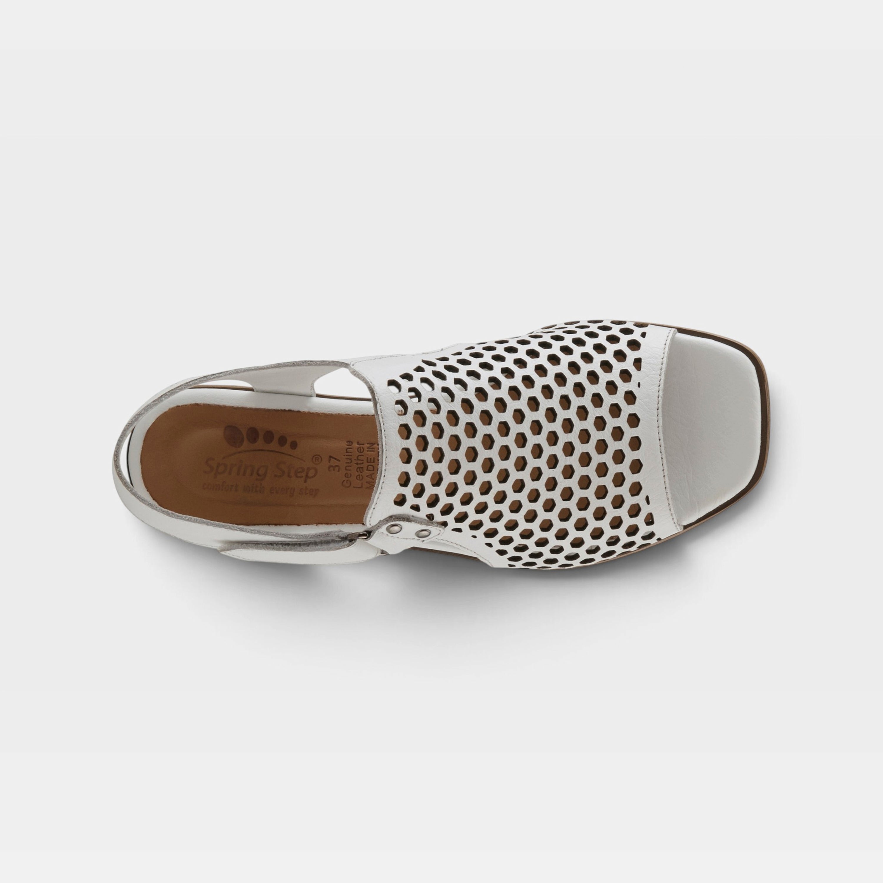Spring Step Gosset White Sandal