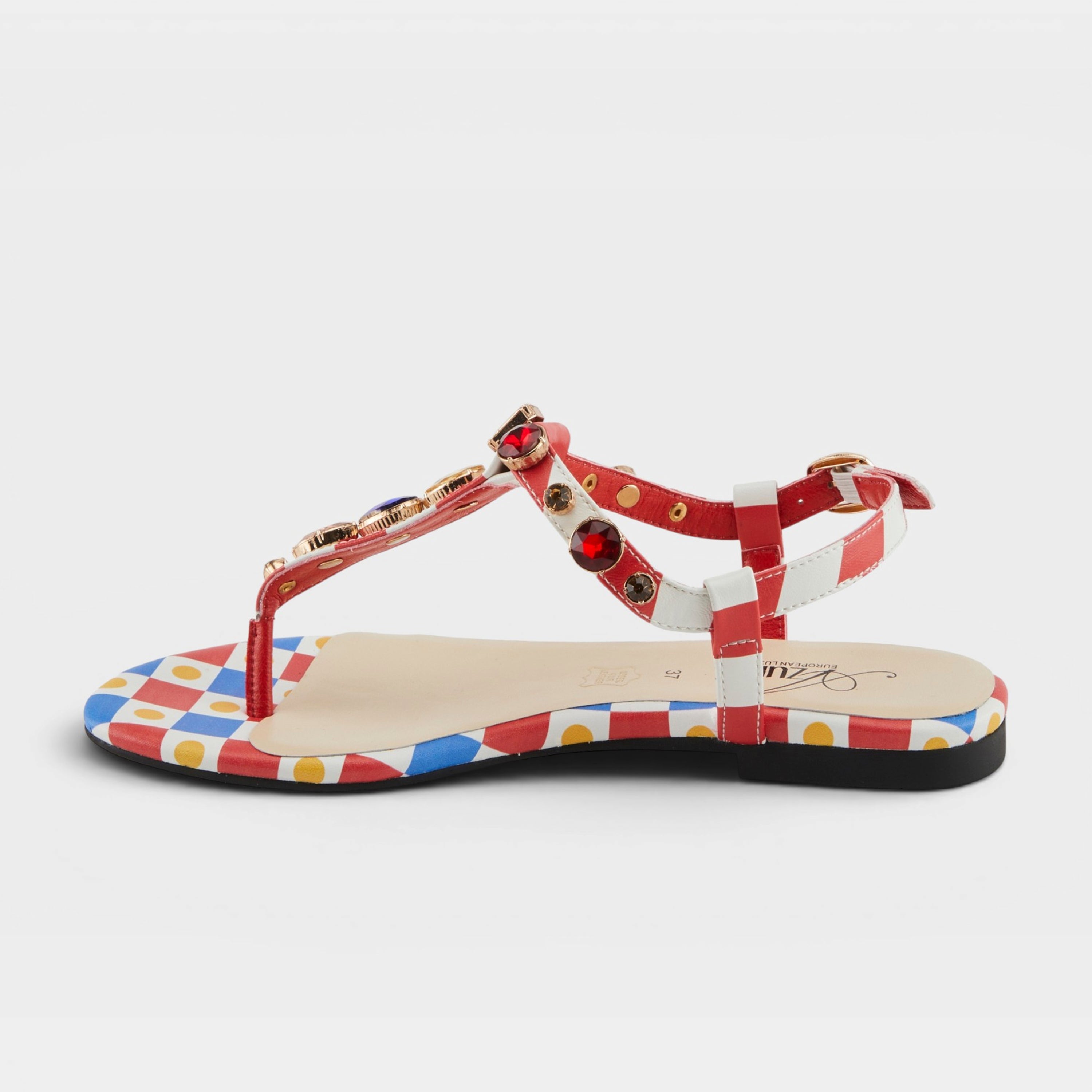 Azura Gozal Red Multi Sandal
