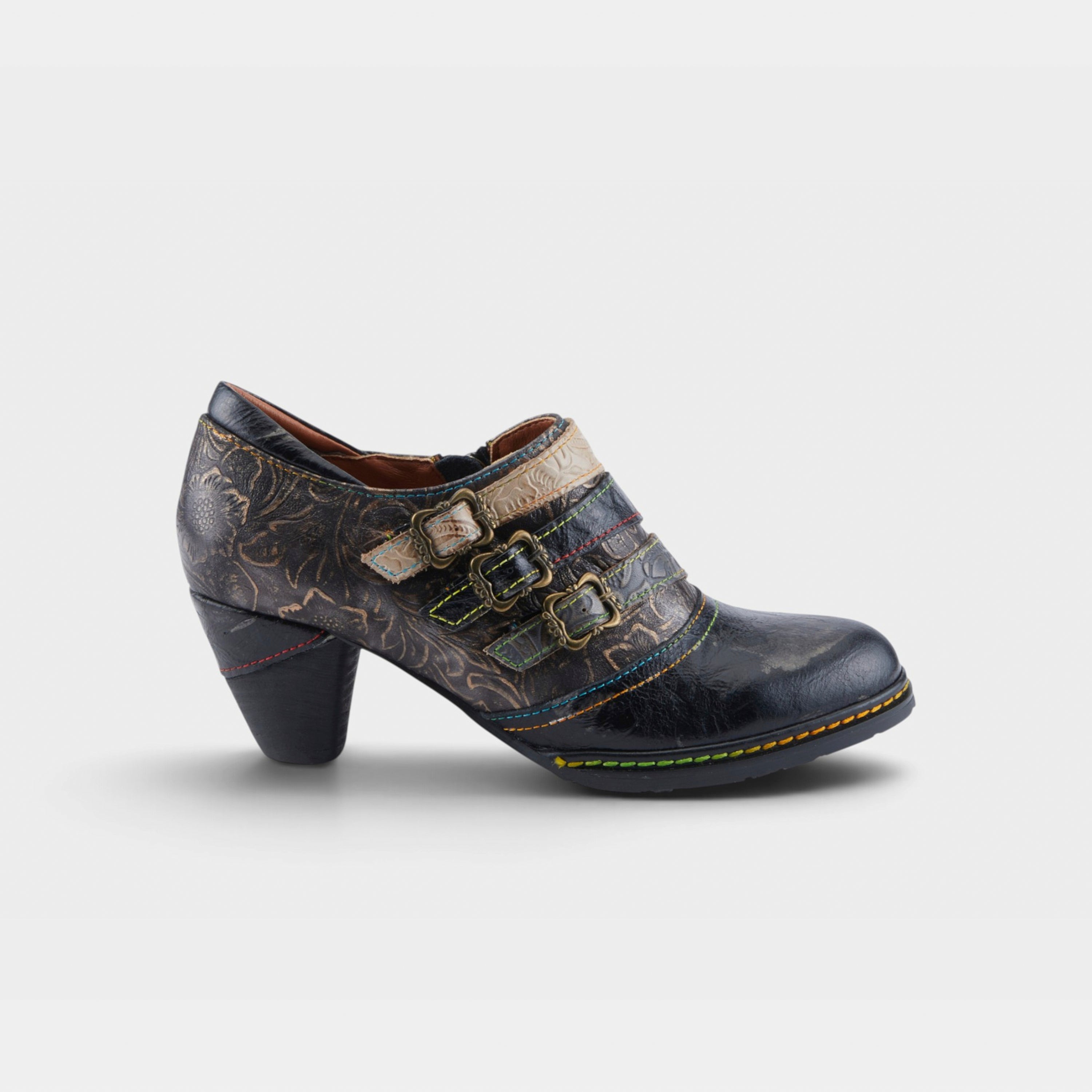 L'Artiste Graphic shoes in Black Metallic, hero view