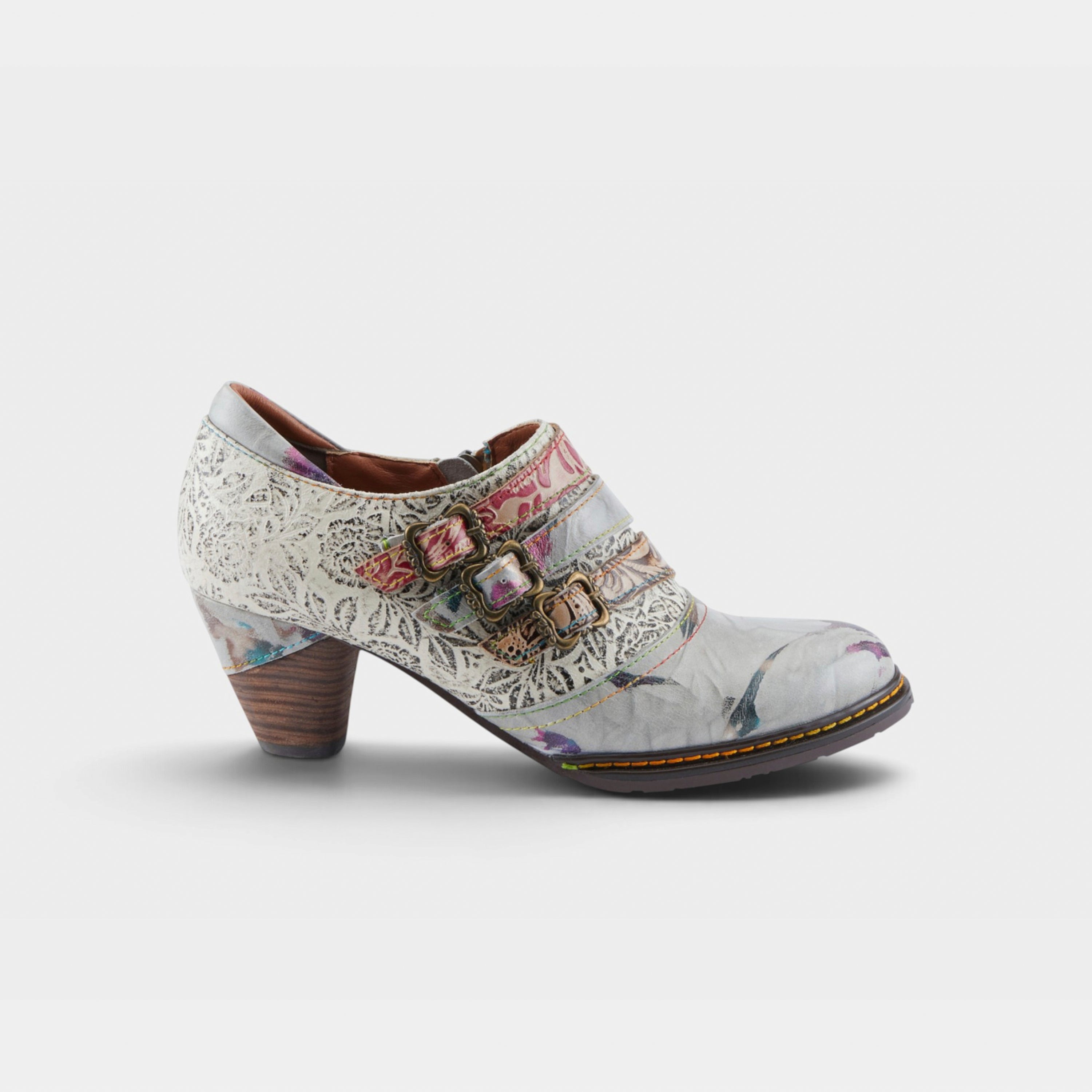 L'Artiste Graphic shoes in Grey Metallic, hero view