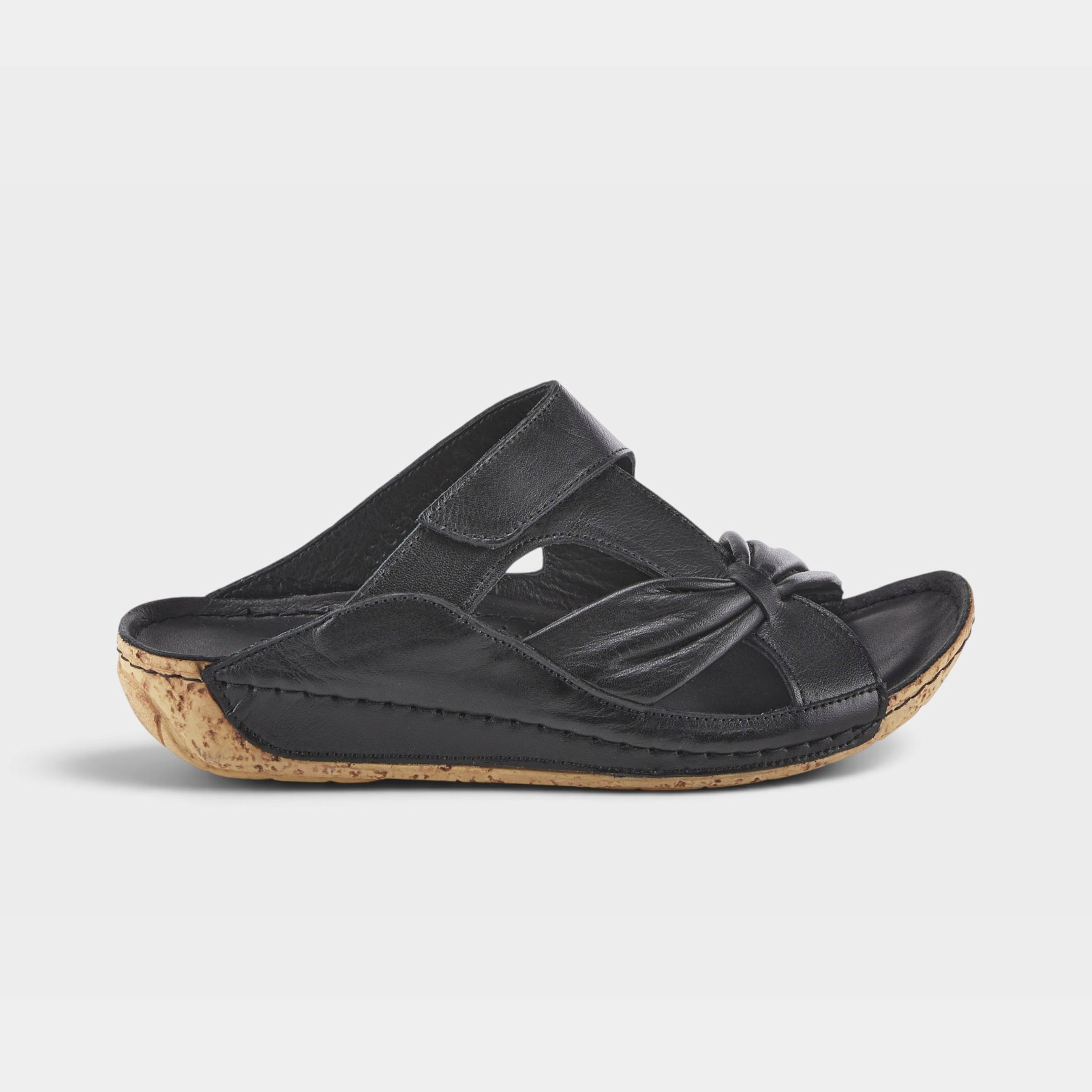 Spring Step Gretta Black Slide Sandal