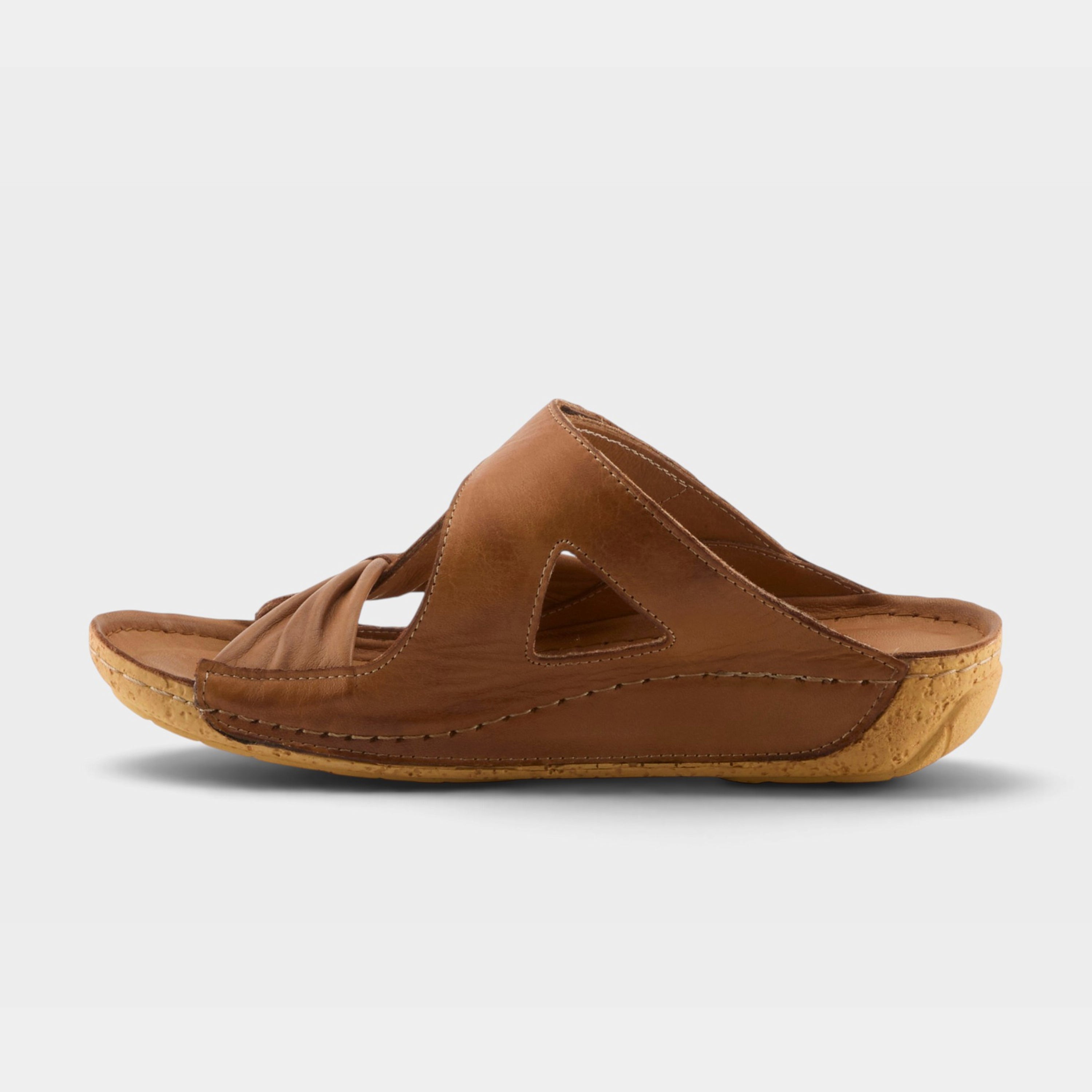 Spring Step Gretta Brown Slide Sandal