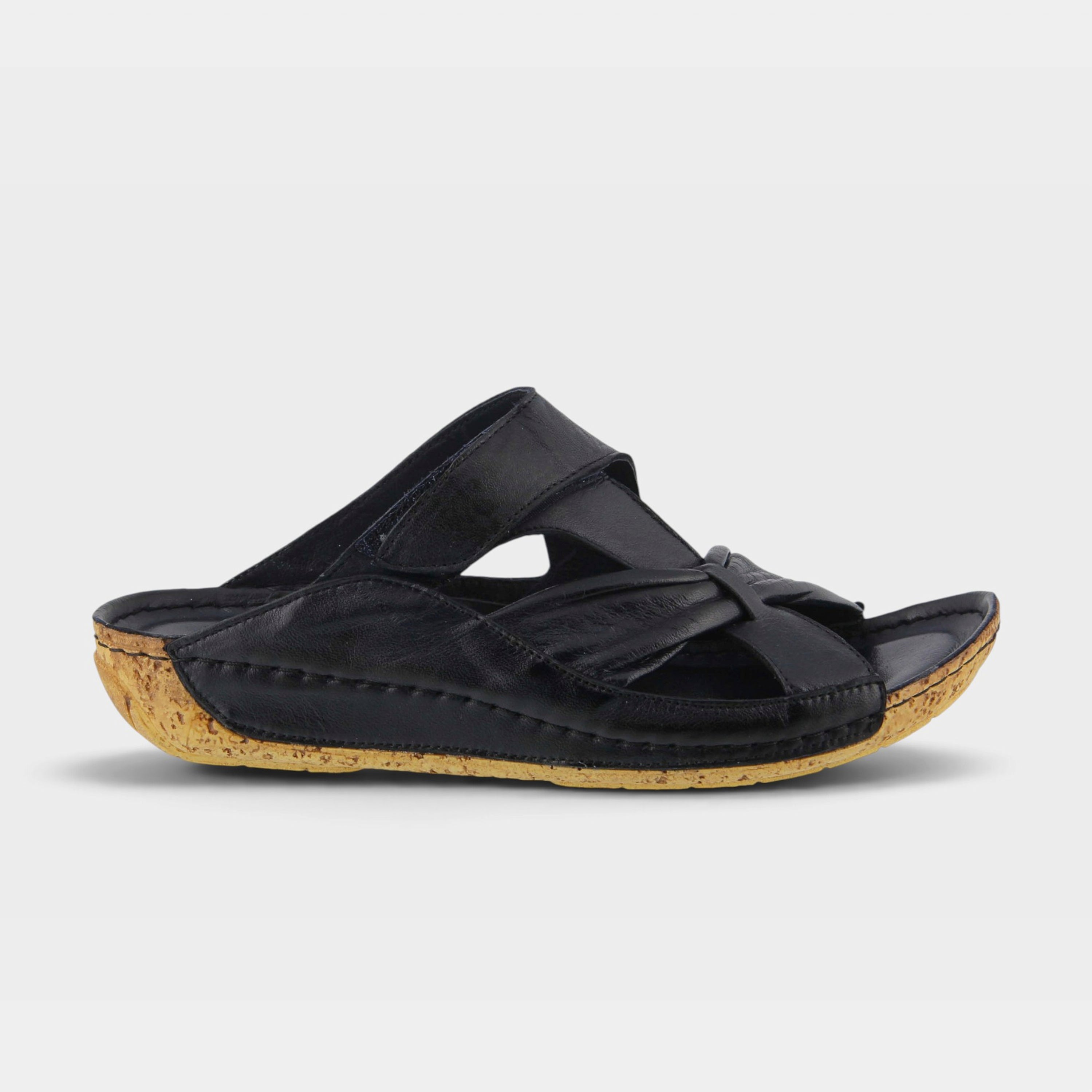 Spring Step Gretta Navy Slide Sandal