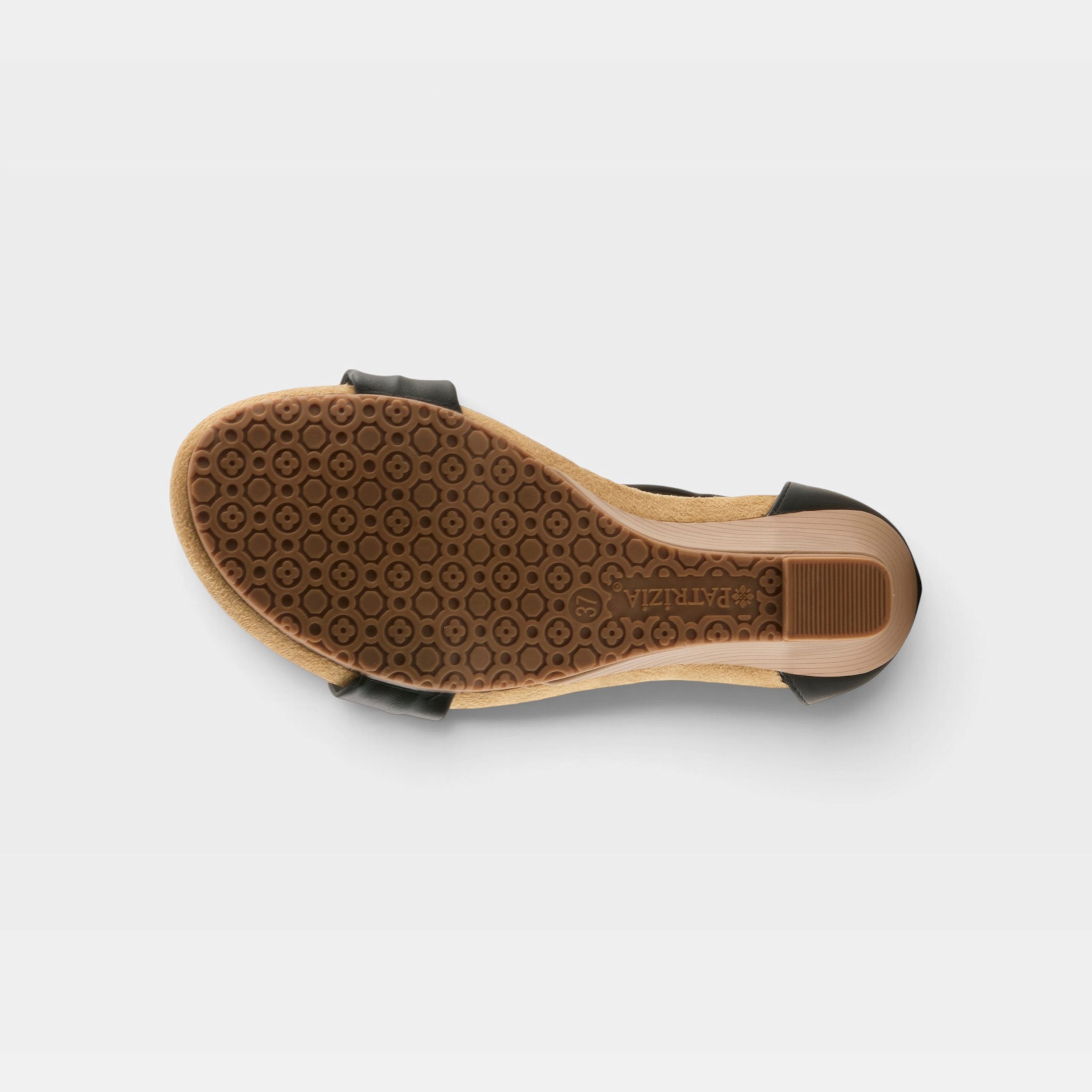 Patrizia Harlequin Black Wedge Sandal