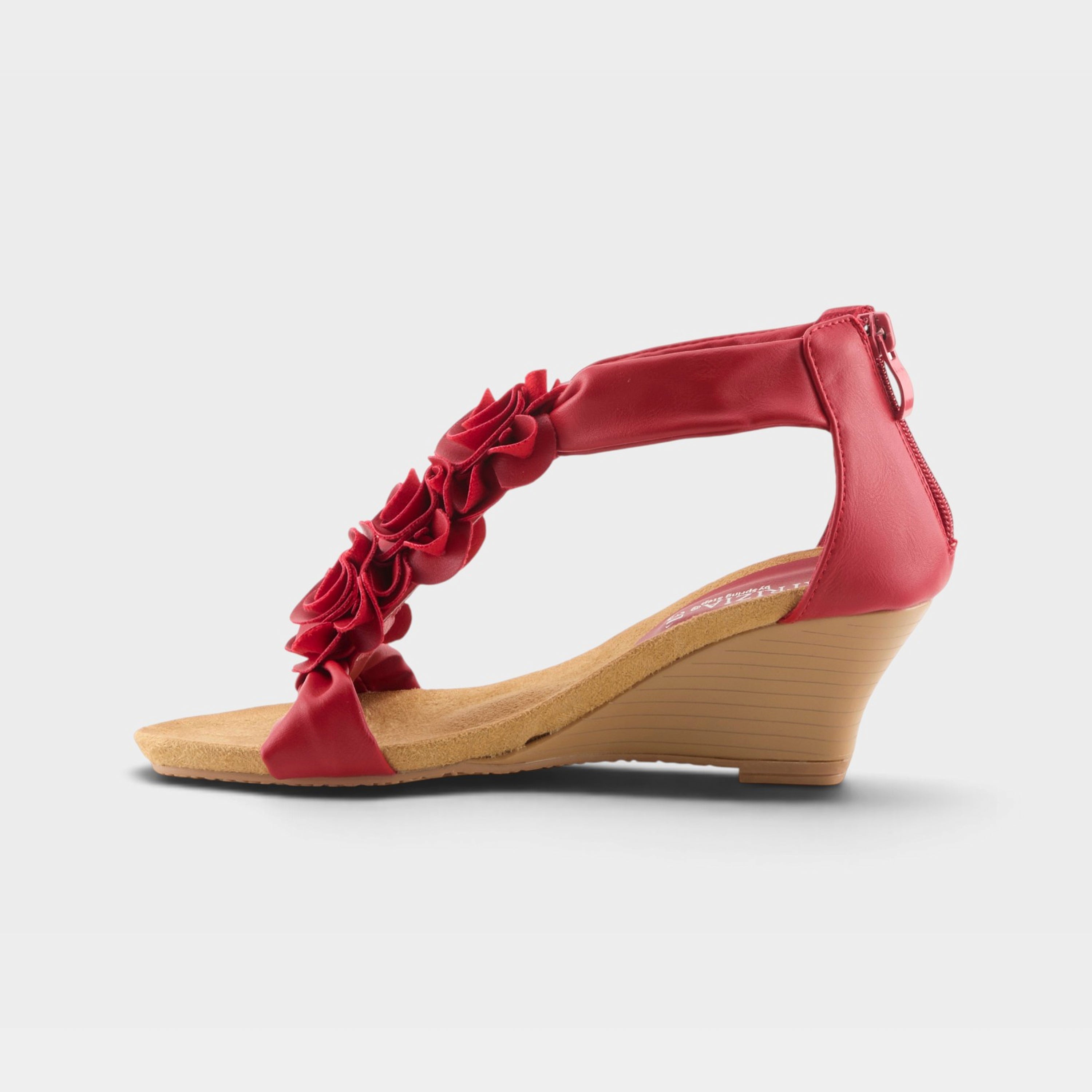 Patrizia Harlequin Red Wedge Sandal