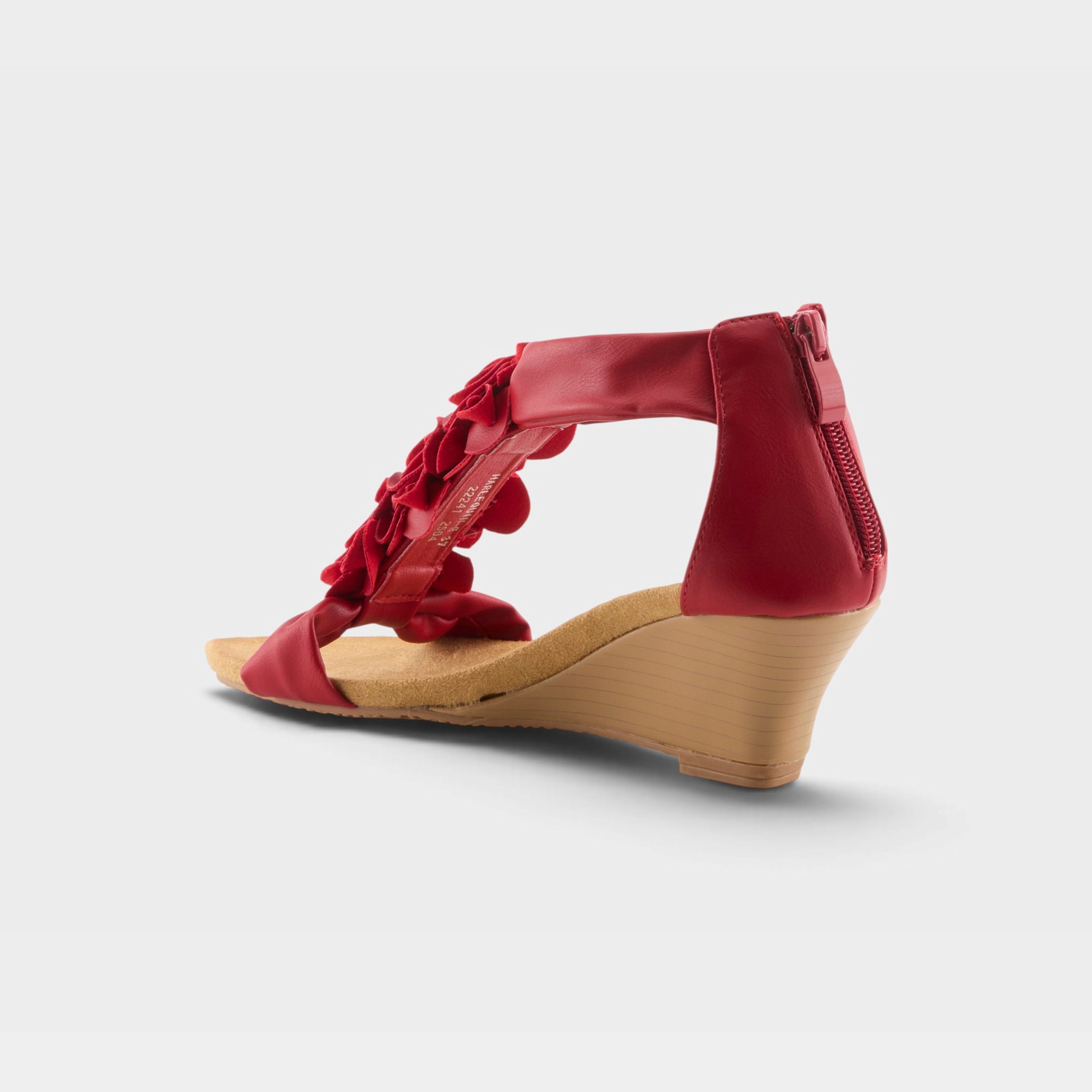 Patrizia Harlequin Red Wedge Sandal