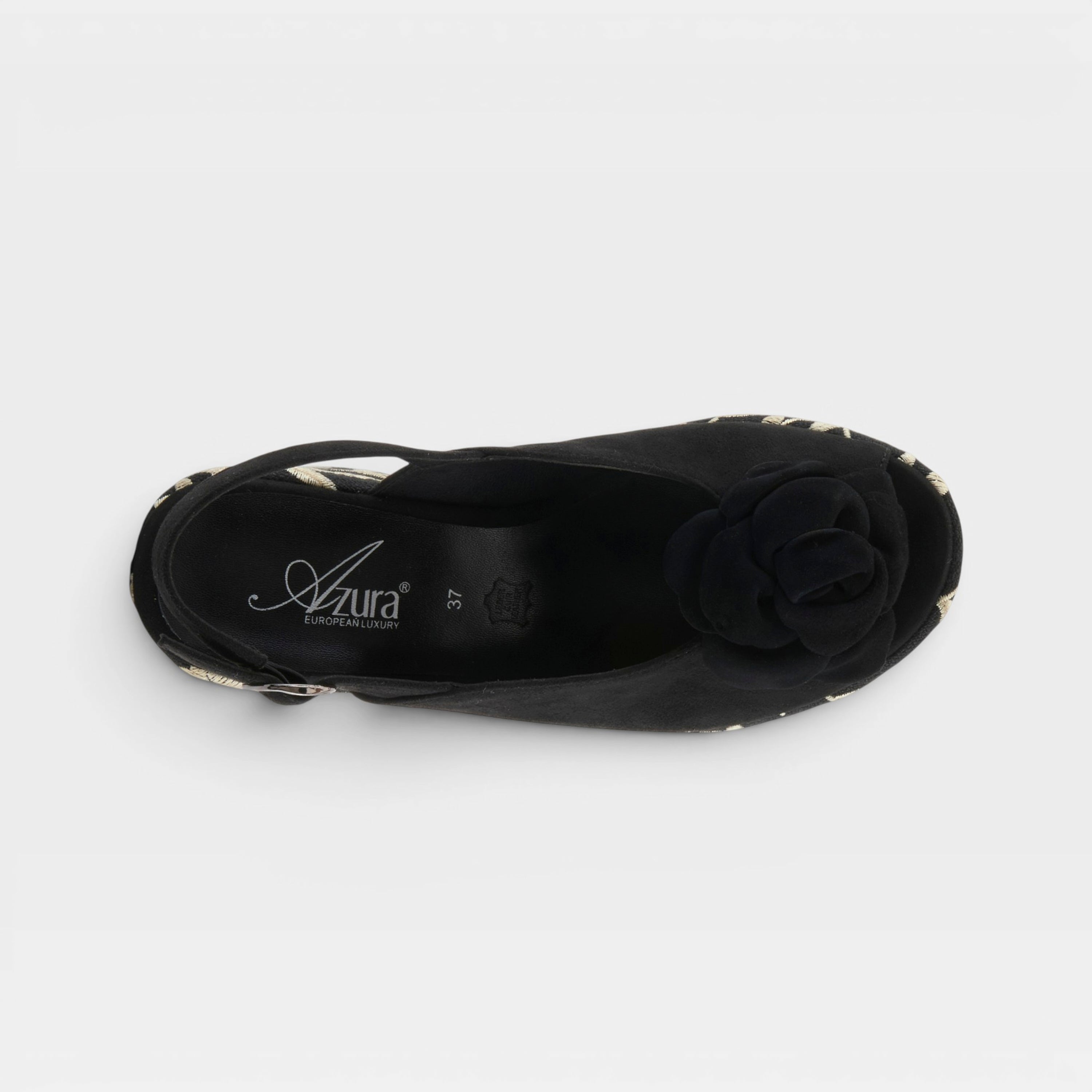 Azura Henna Black Sandal