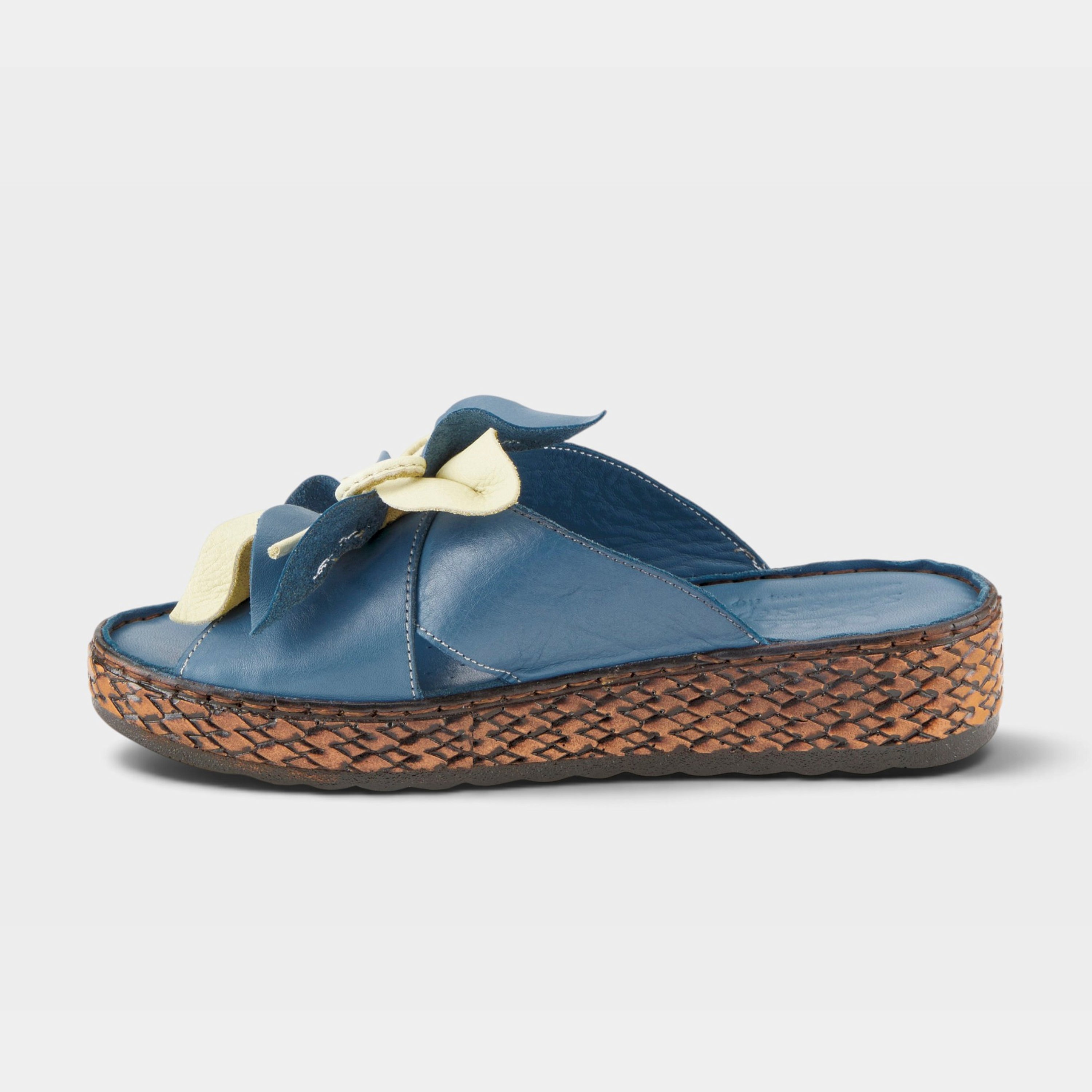 Spring Step Hilary Blue Slide Sandal