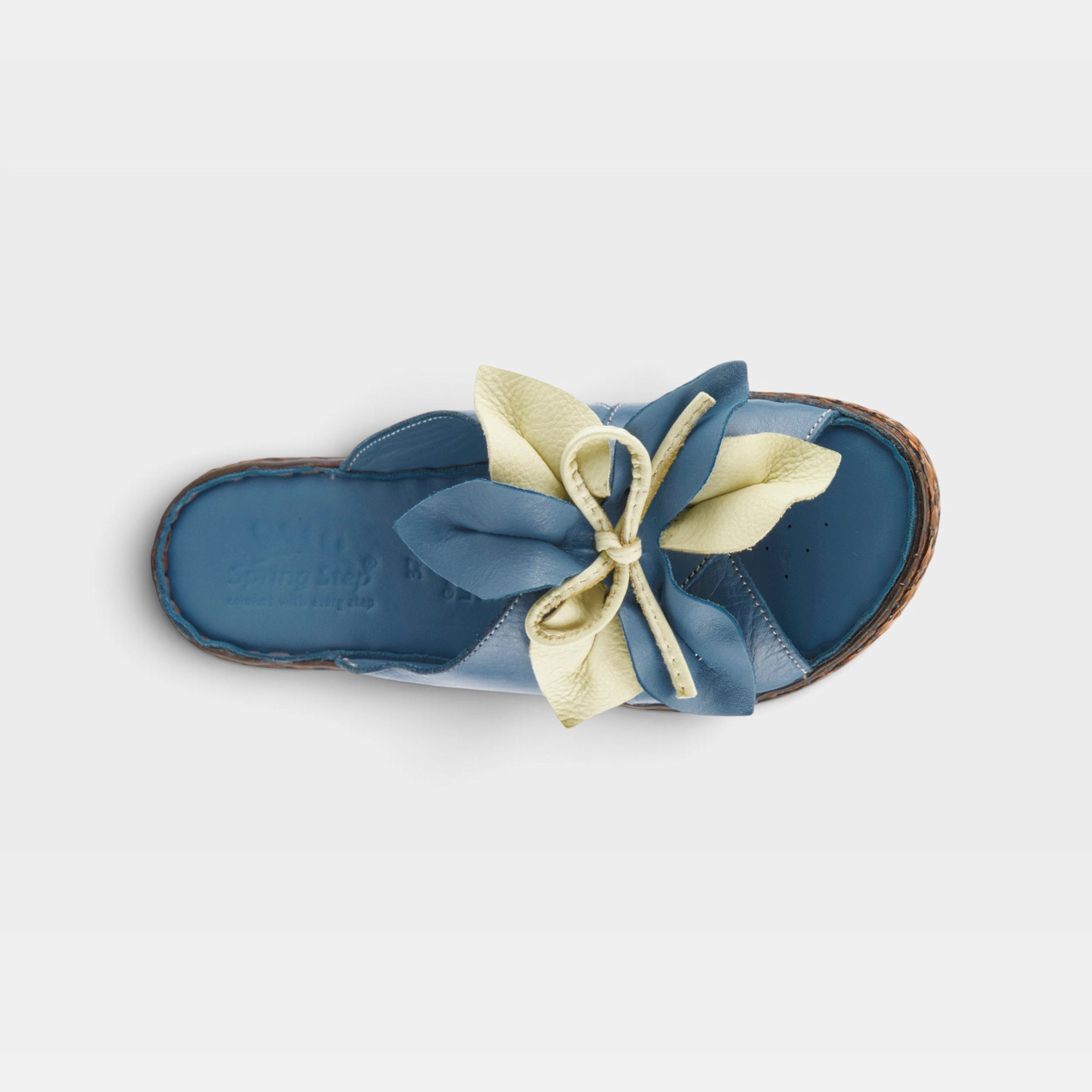 Spring Step Hilary Blue Slide Sandal