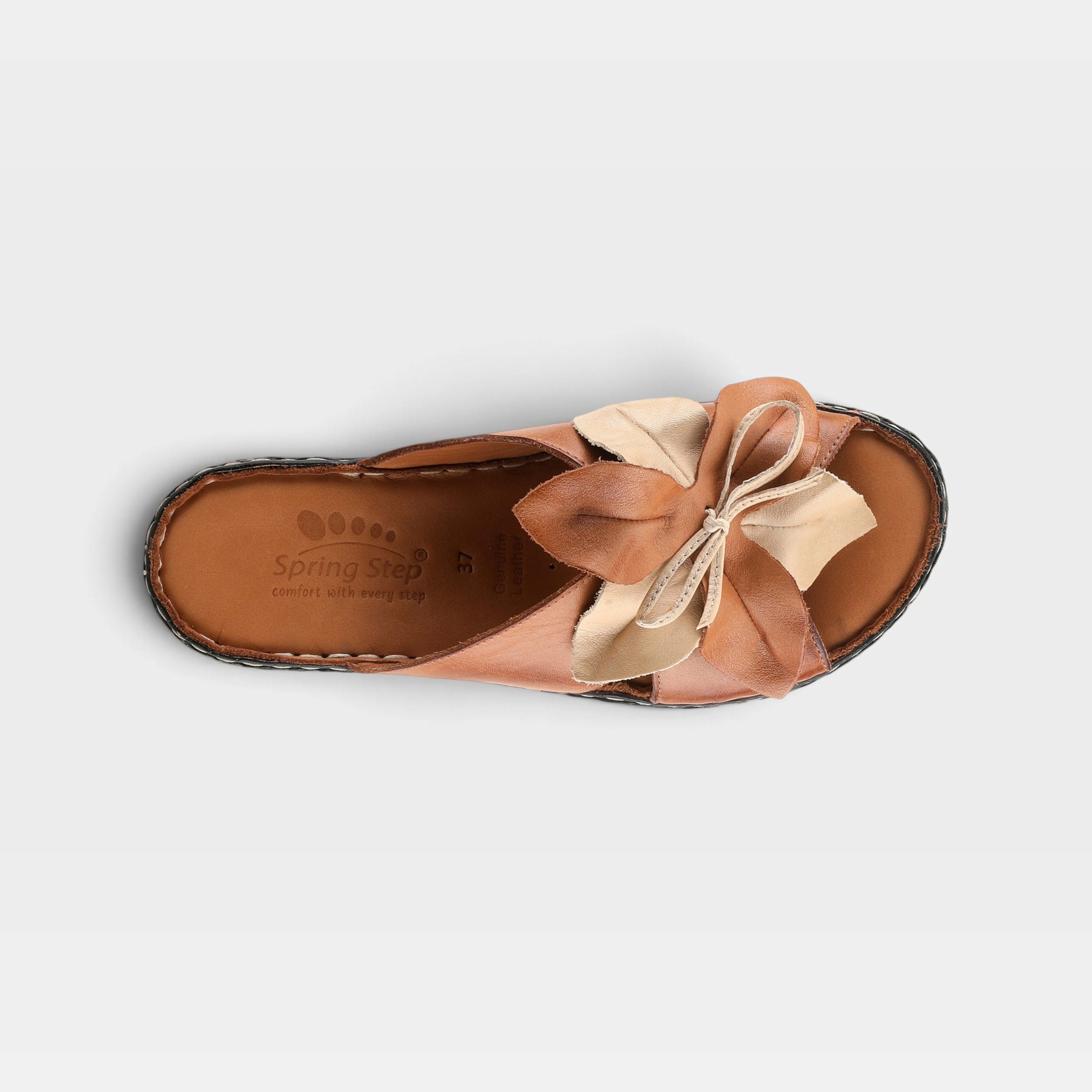 Spring Step Hilary Camel Slide Sandal