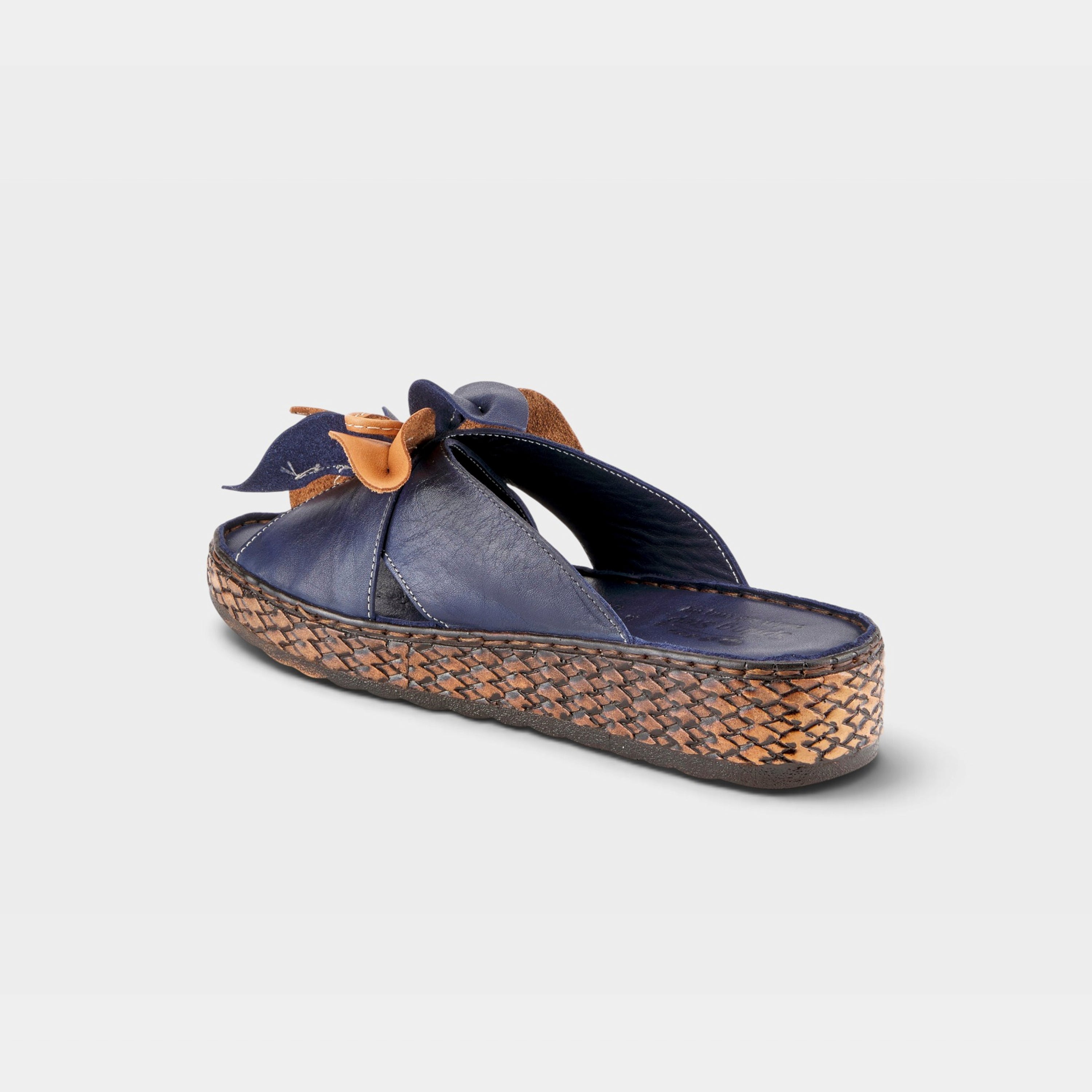Spring Step Hilary Navy Slide Sandal