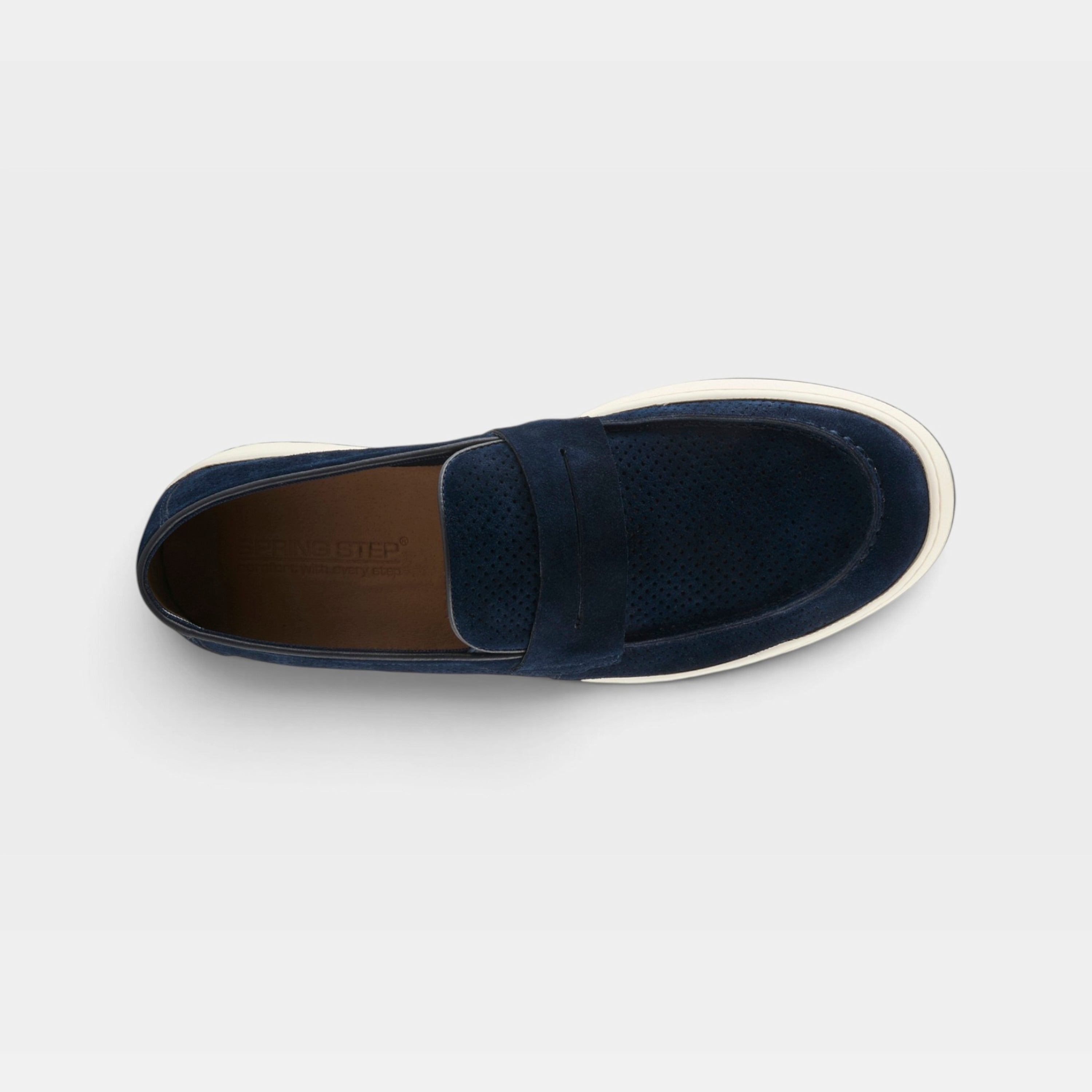 Spring Step Men Howe Navy Suede Shoe