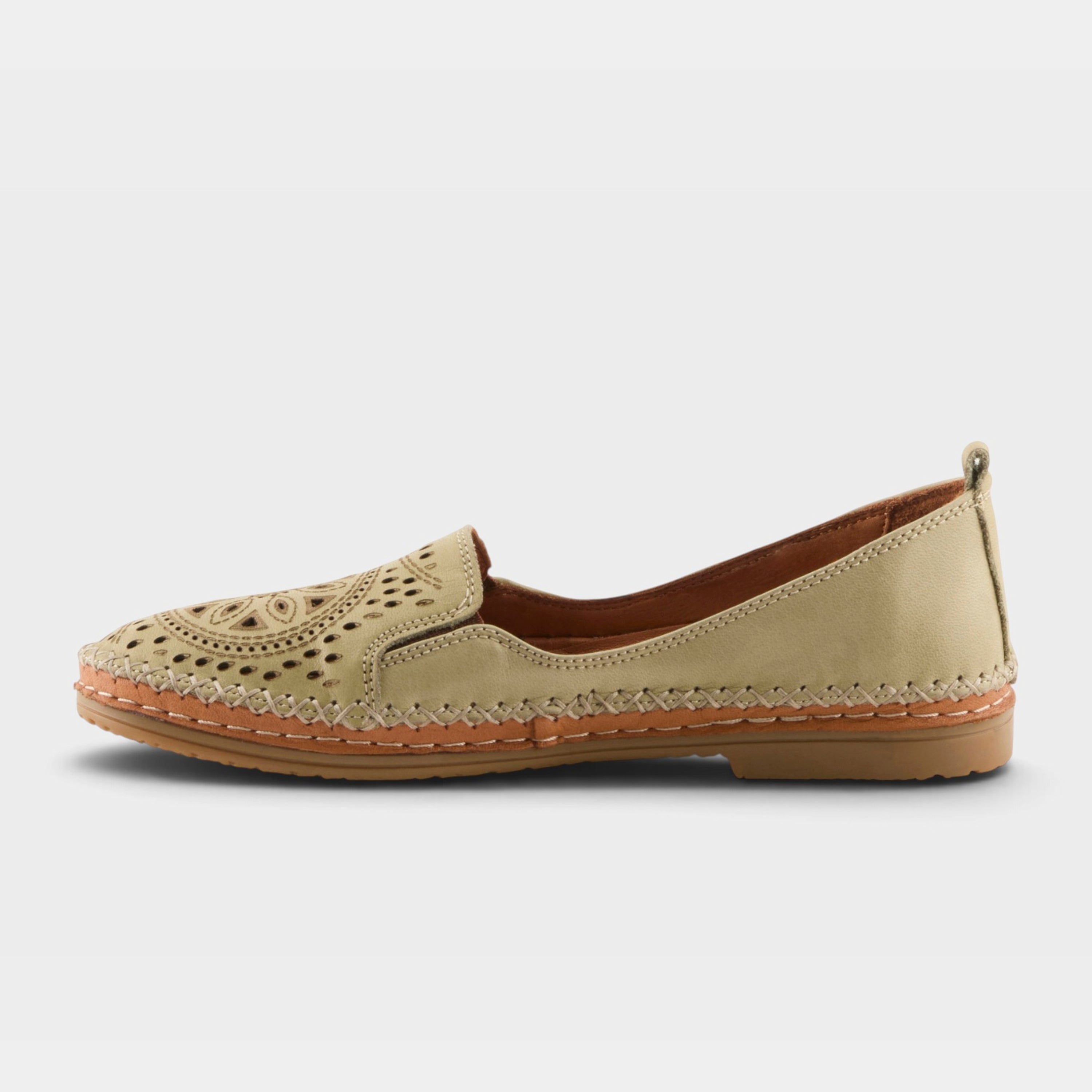 Spring Step Ingrid Olive Green Loafer