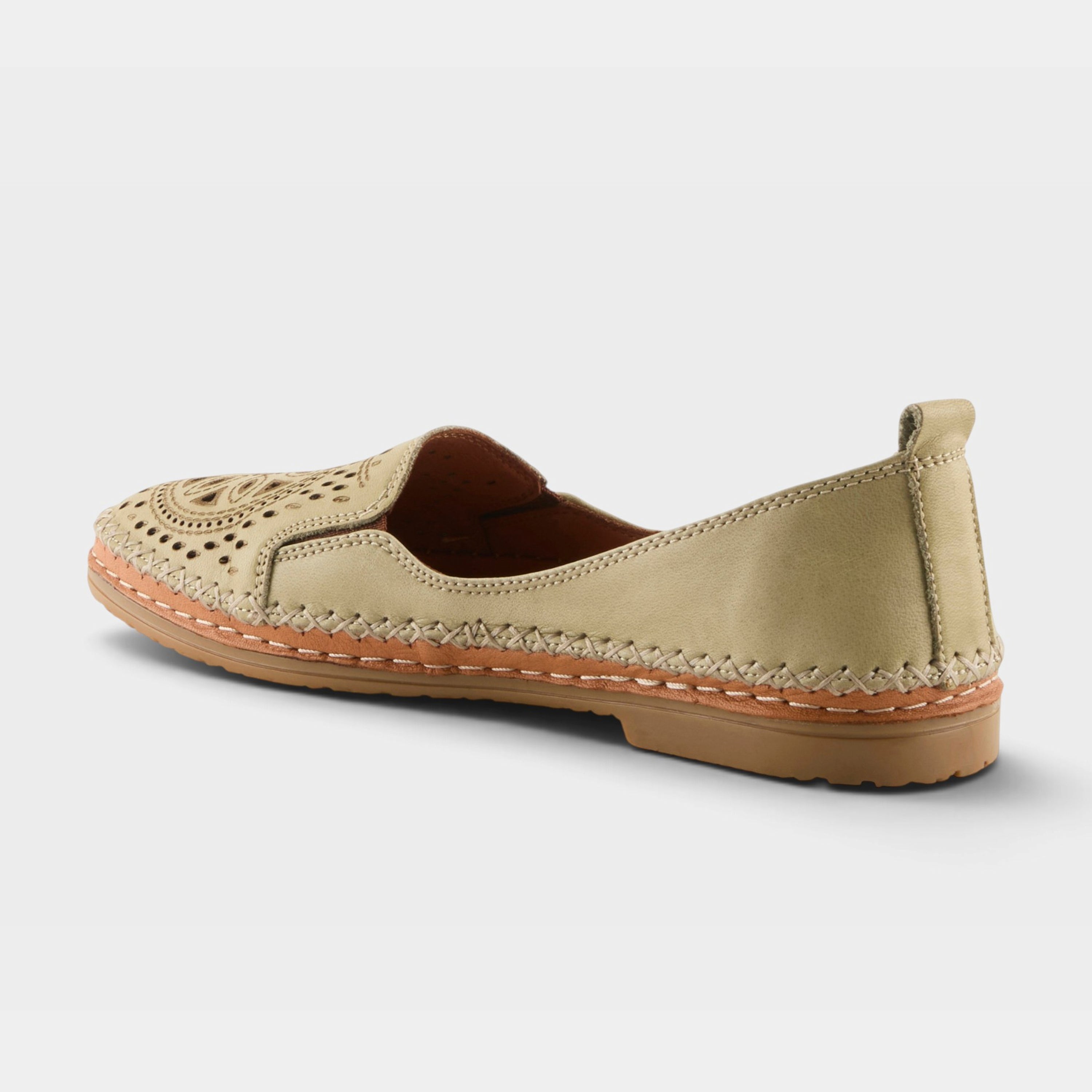 Spring Step Ingrid Olive Green Loafer