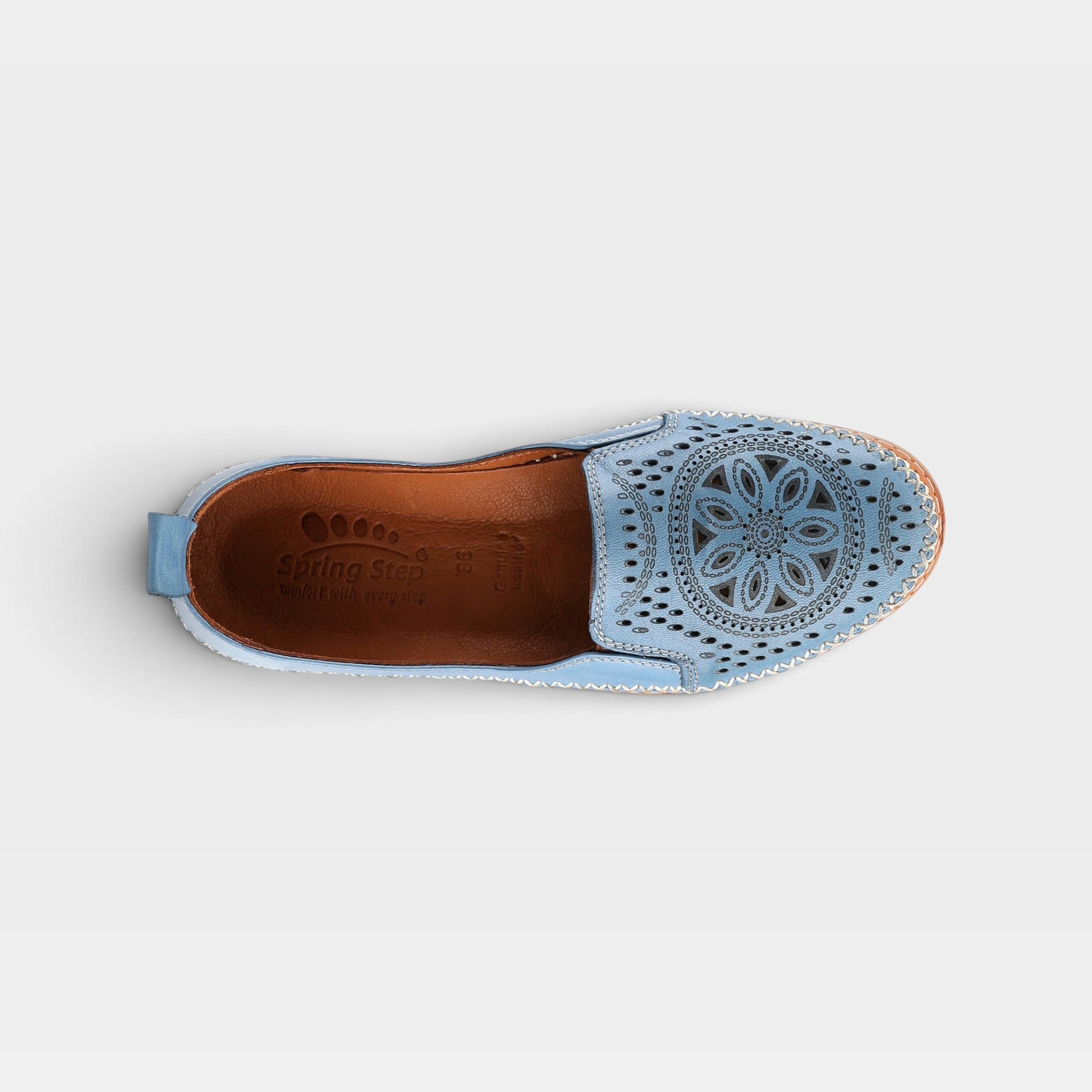Spring Step Ingrid Sky Blue Loafer