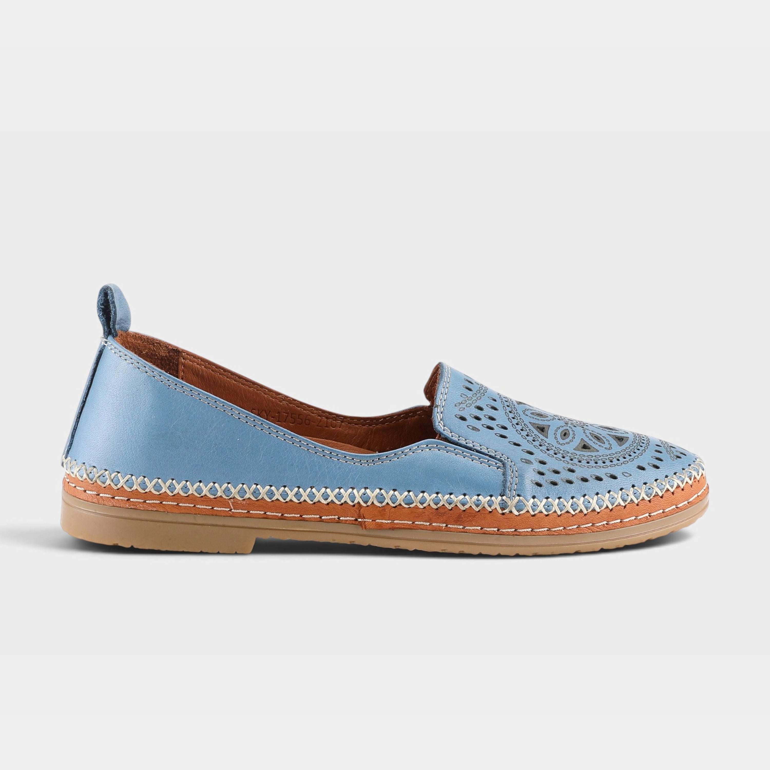 Spring Step Ingrid Sky Blue Loafer