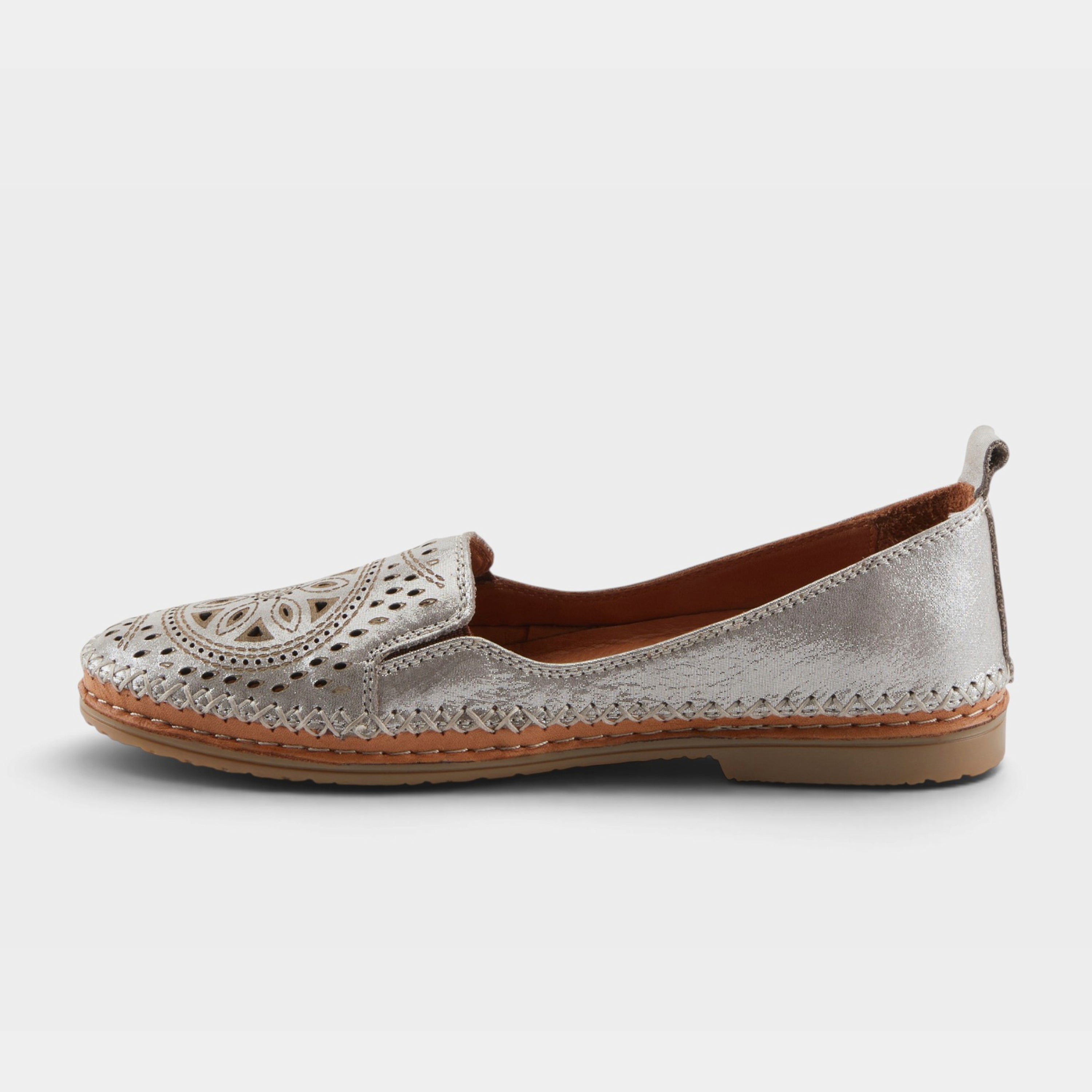 Spring Step Ingrid Silver Loafer