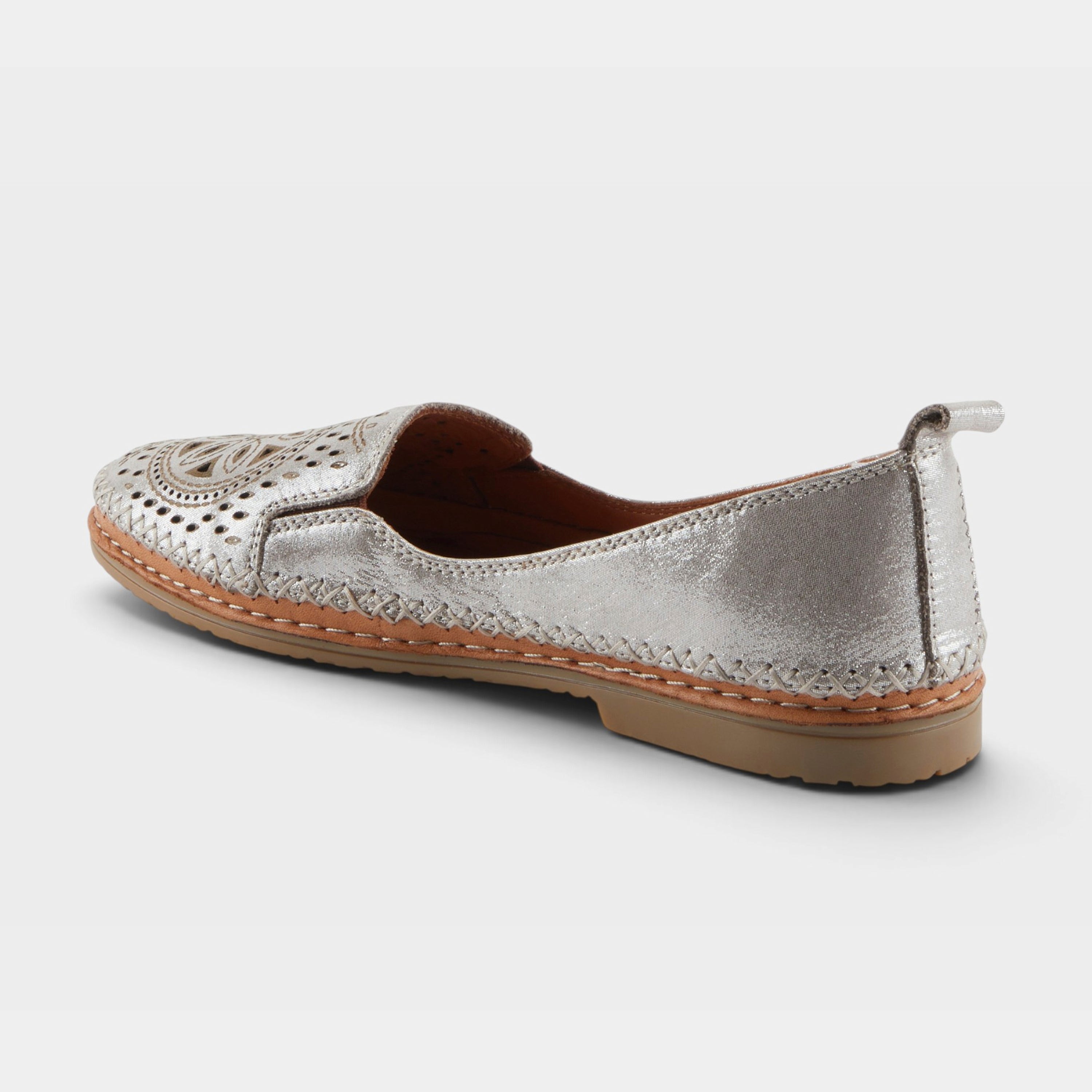 Spring Step Ingrid Silver Loafer