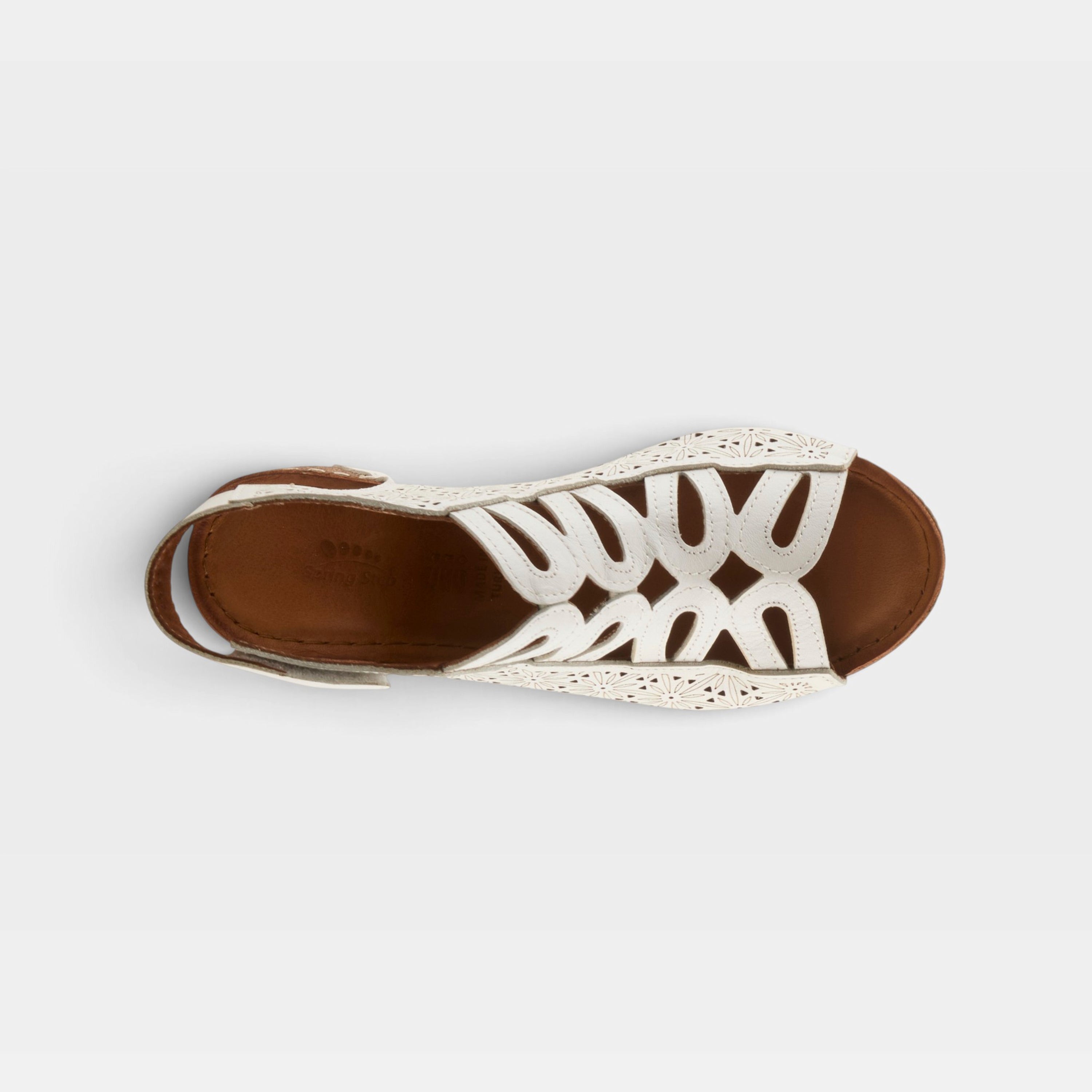 Spring Step Inocencia White Sandal