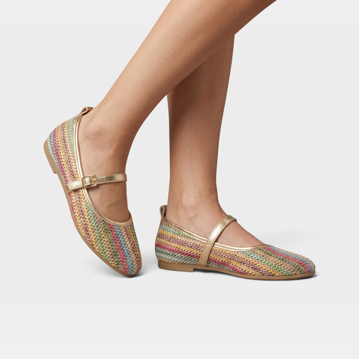 Azura Interweaved Rainbow Shoe