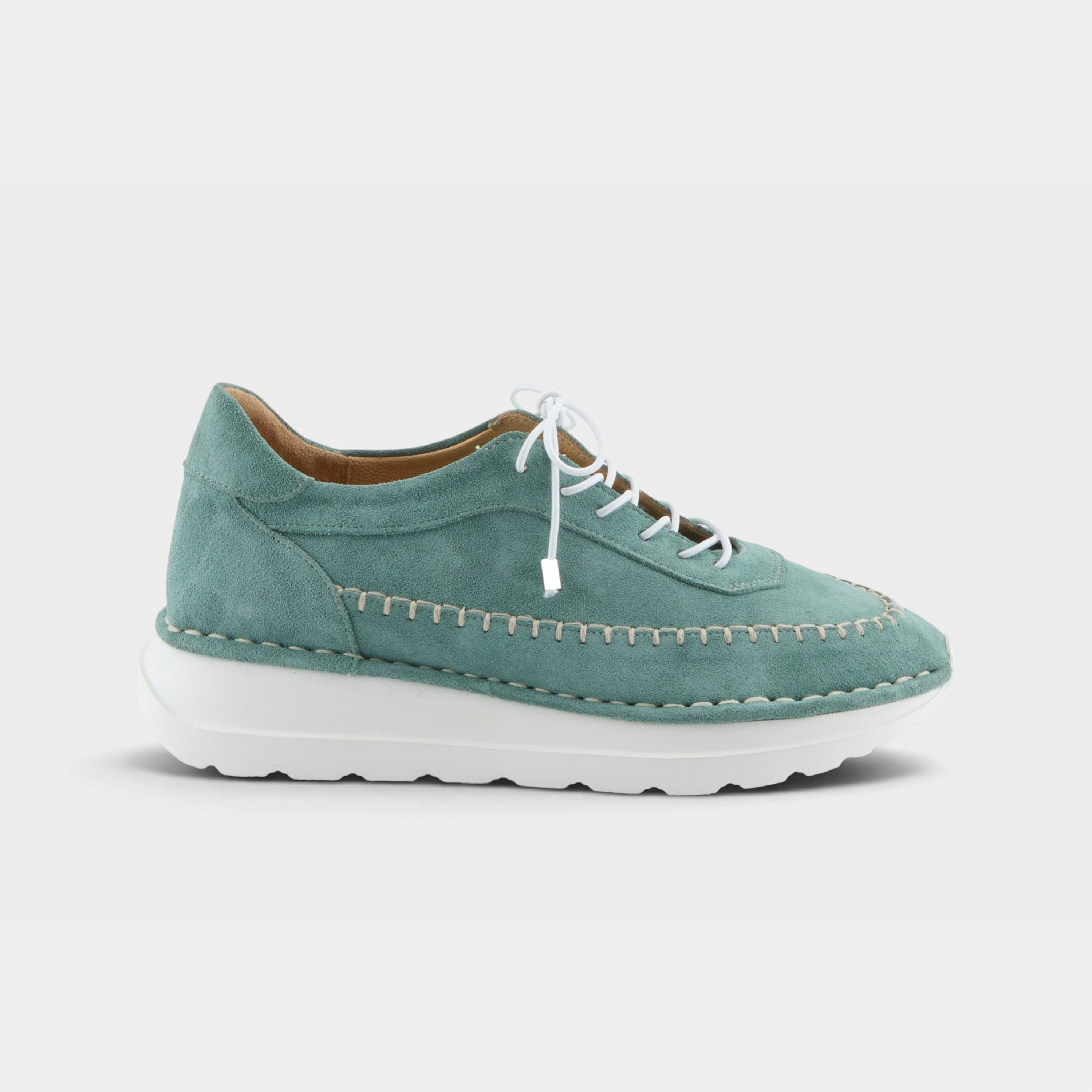 Spring Step Ivyjune Teal Suede Sneaker