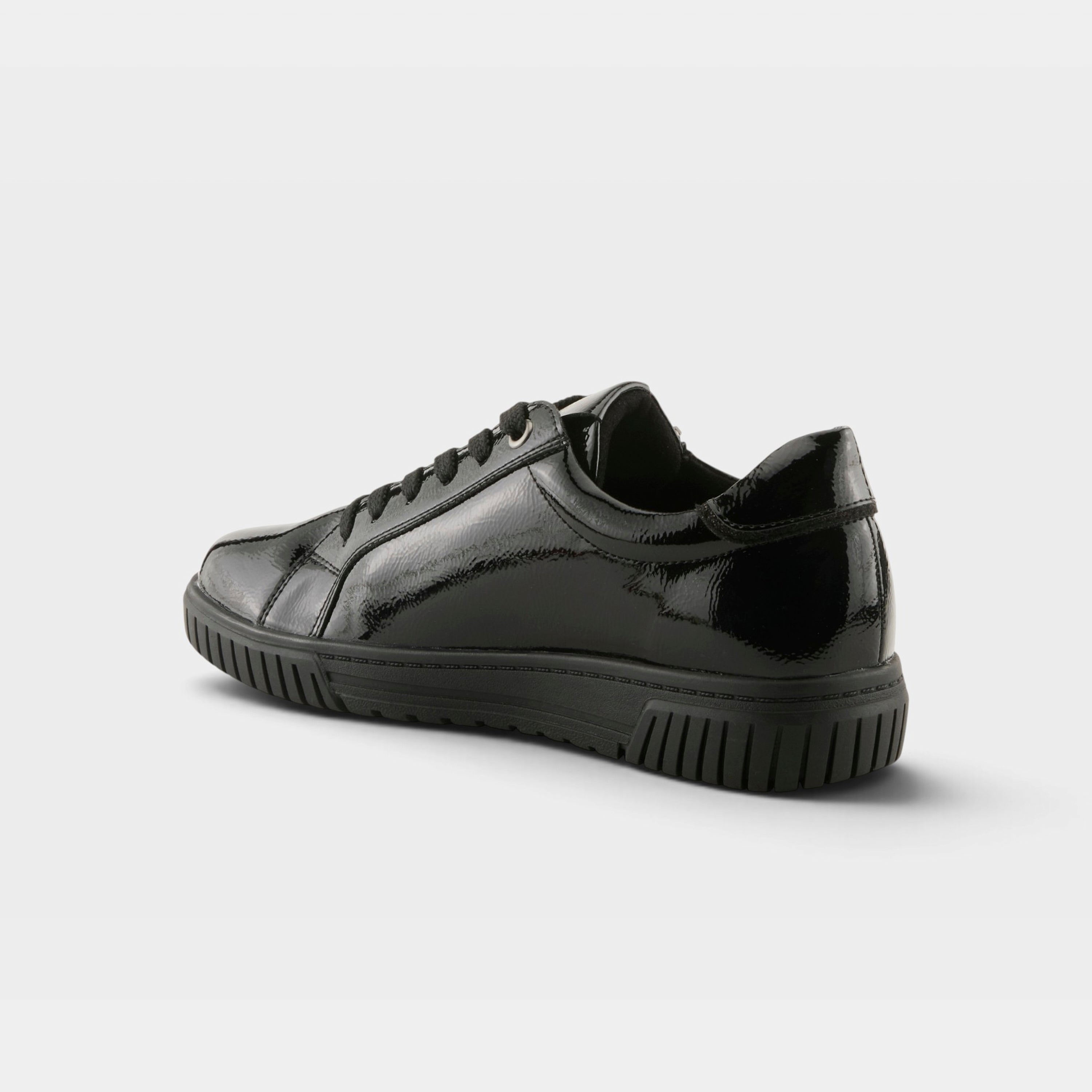 Spring Step Jamia Black Patent Sneaker