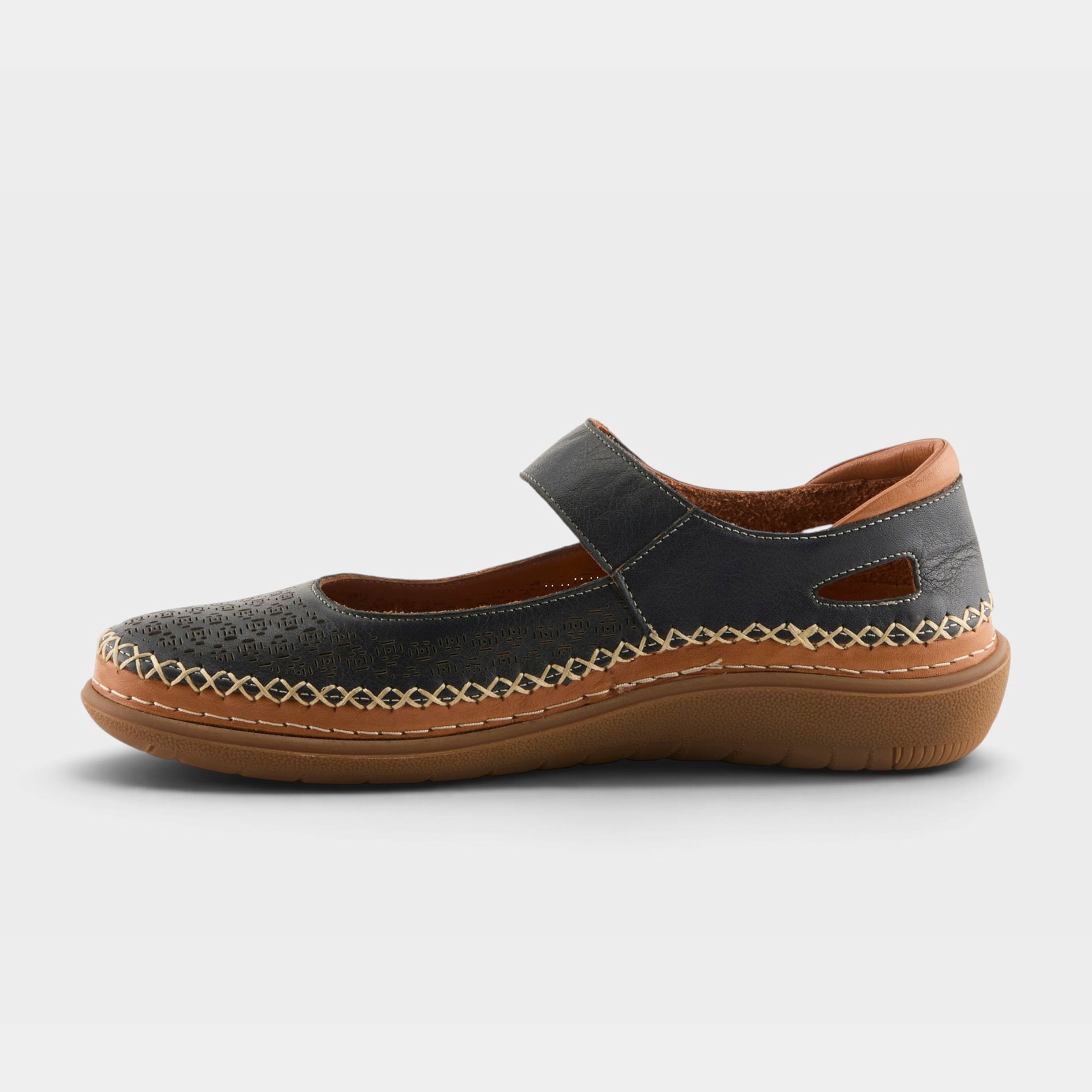 Spring Step Janah Navy Casual Shoe