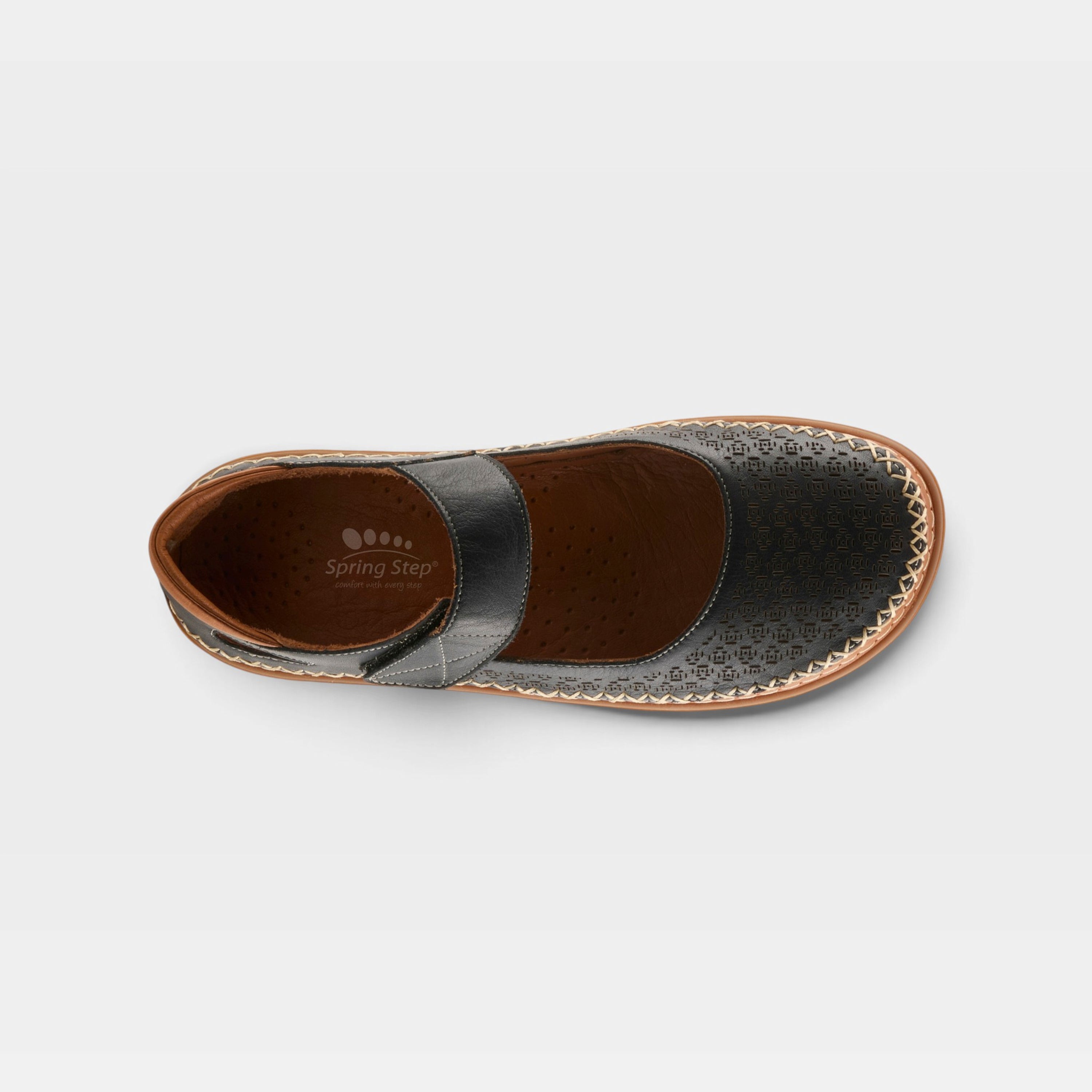 Spring Step Janah Navy Casual Shoe