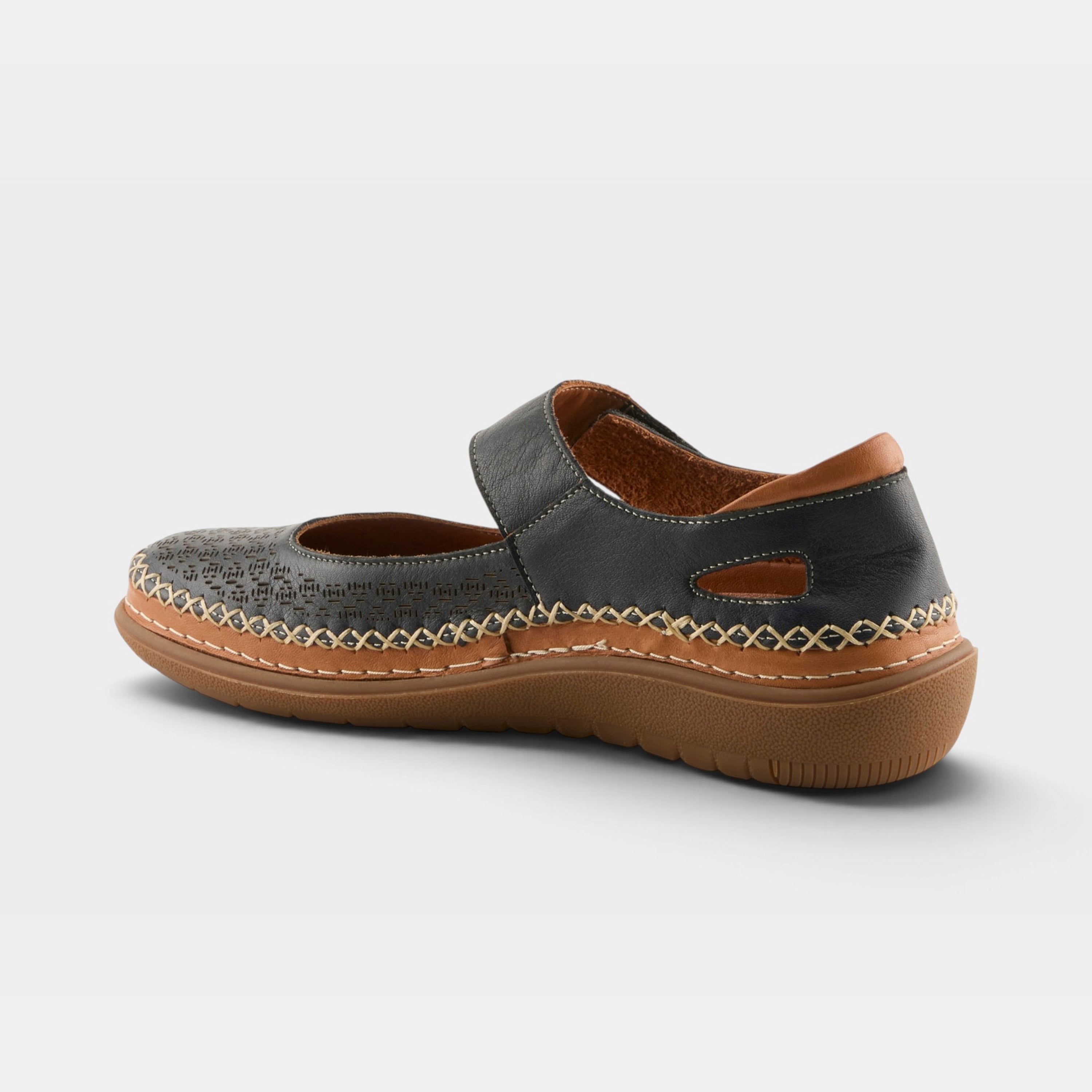 Spring Step Janah Navy Casual Shoe