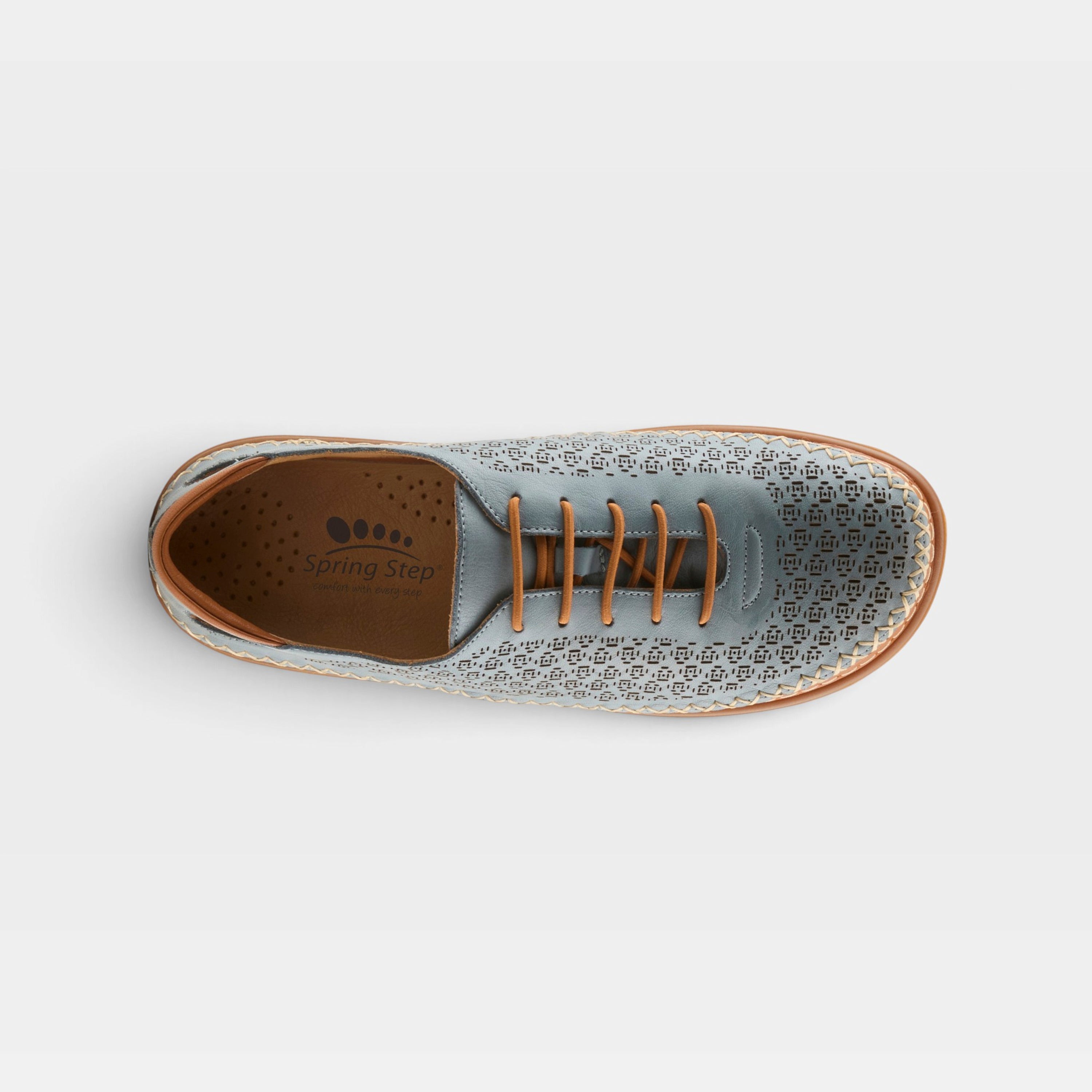 Spring Step Janell Blue Casual Shoe