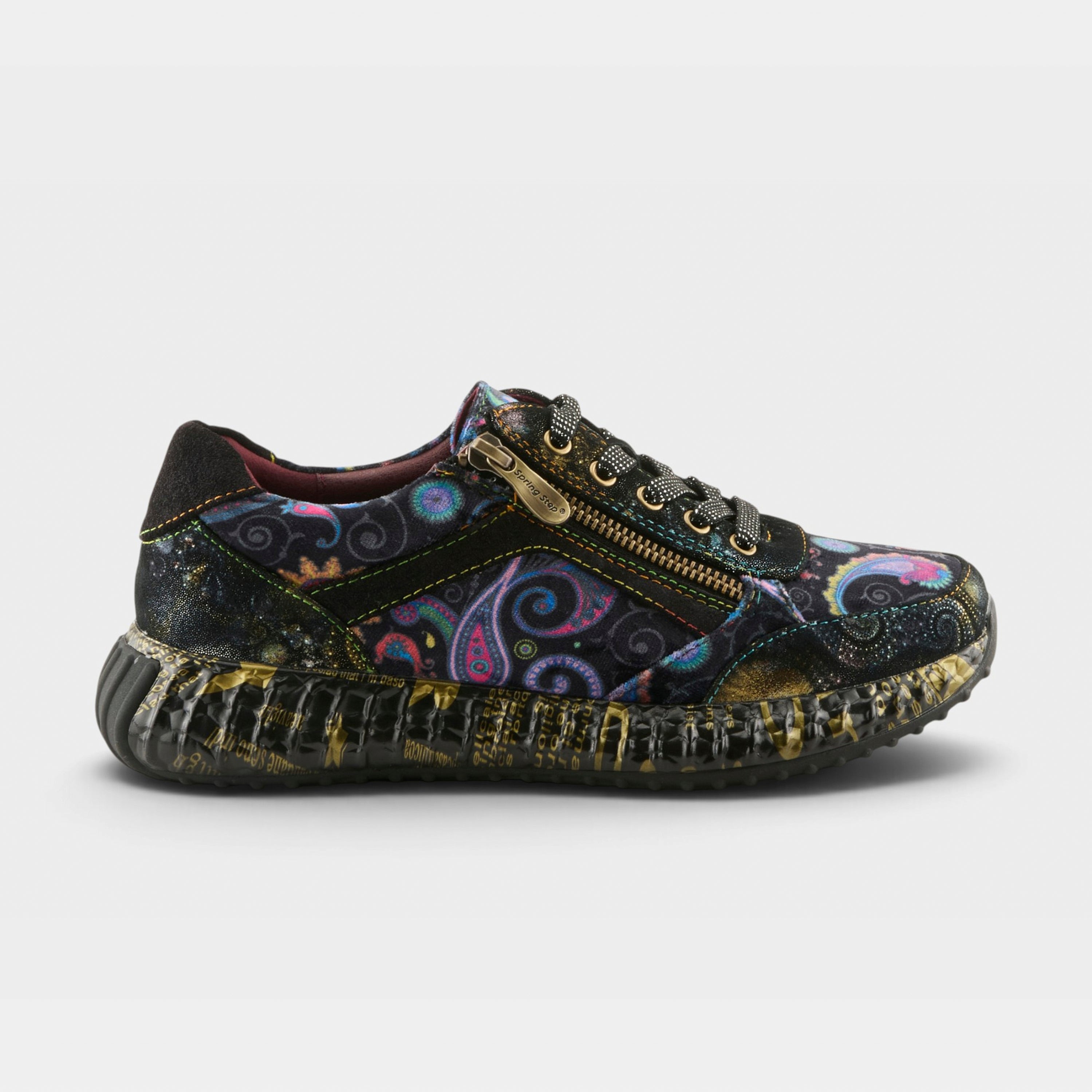 L'Artiste Javana sneakers in Black Multi, hero view