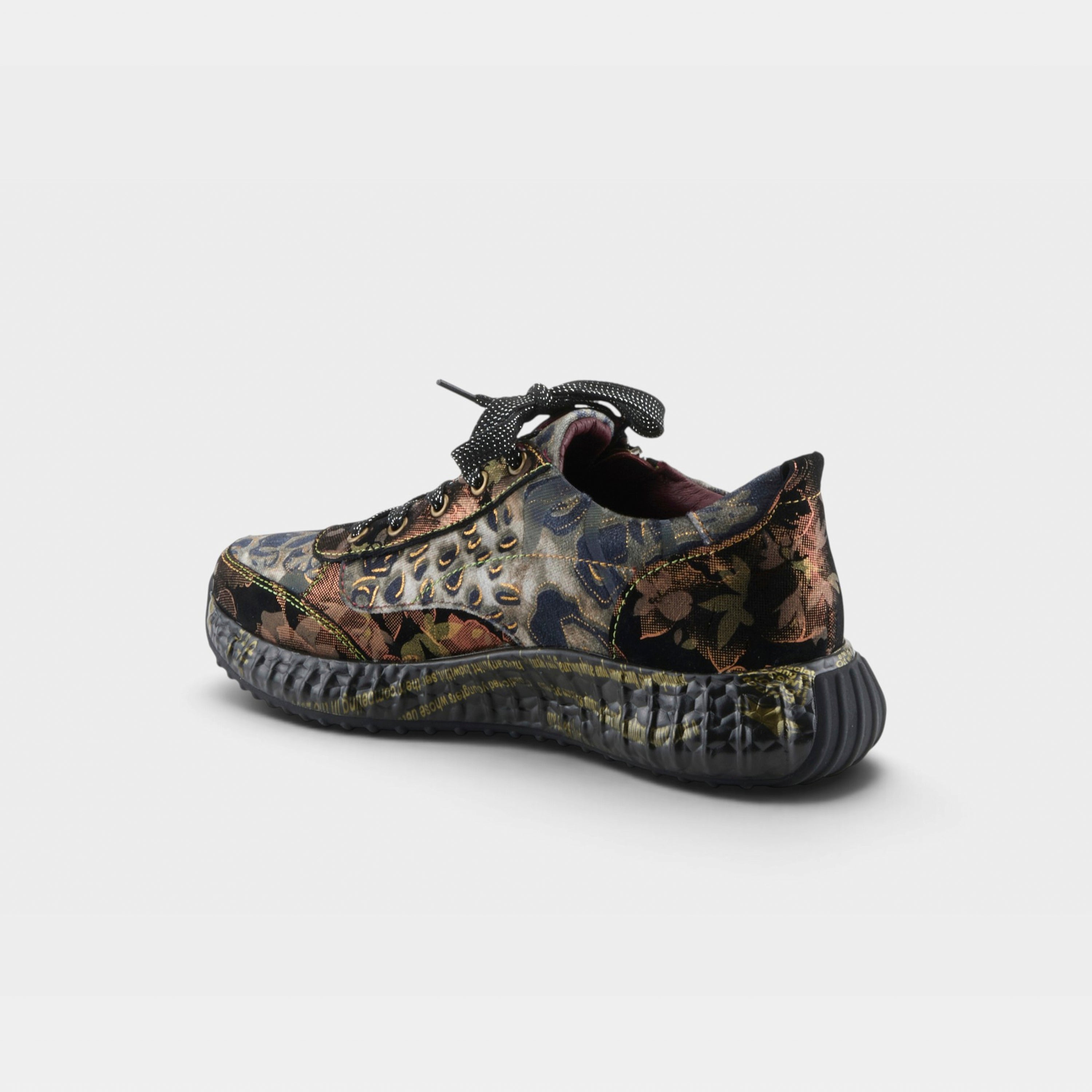 L'Artiste Javana sneakers in Bronze Multi, alternate angle view