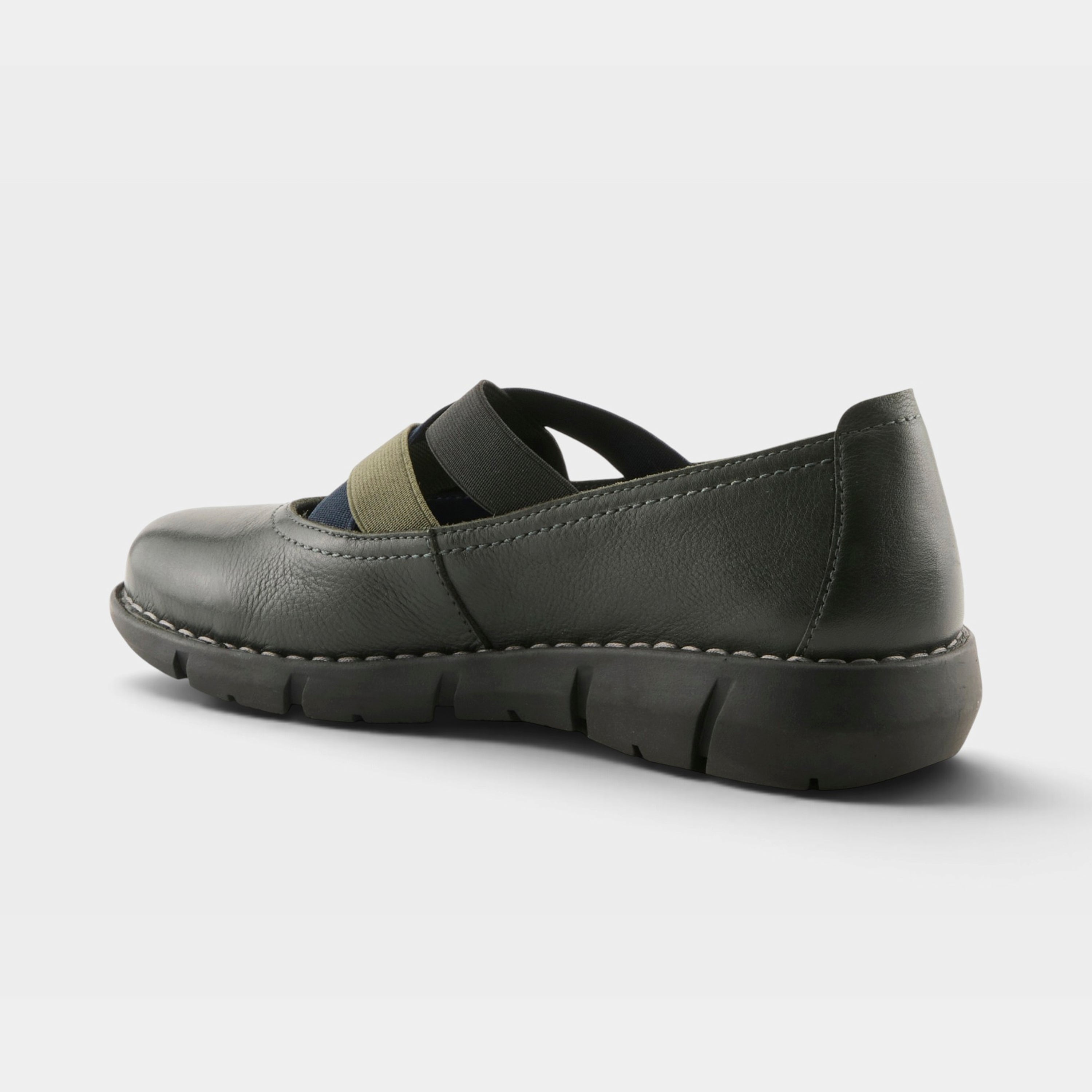 Spring Step Jax Forest Green Multi Casual Shoe