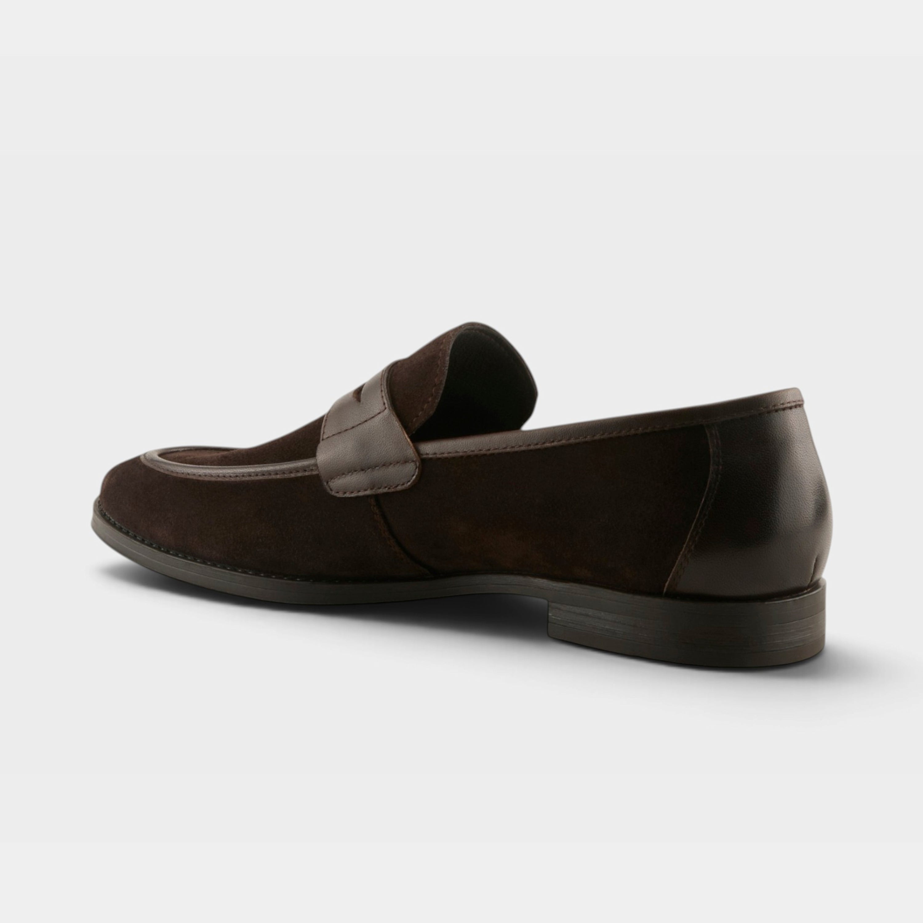 Spring Step Men Jaxon Dark Brown Suede Slip-On Shoe