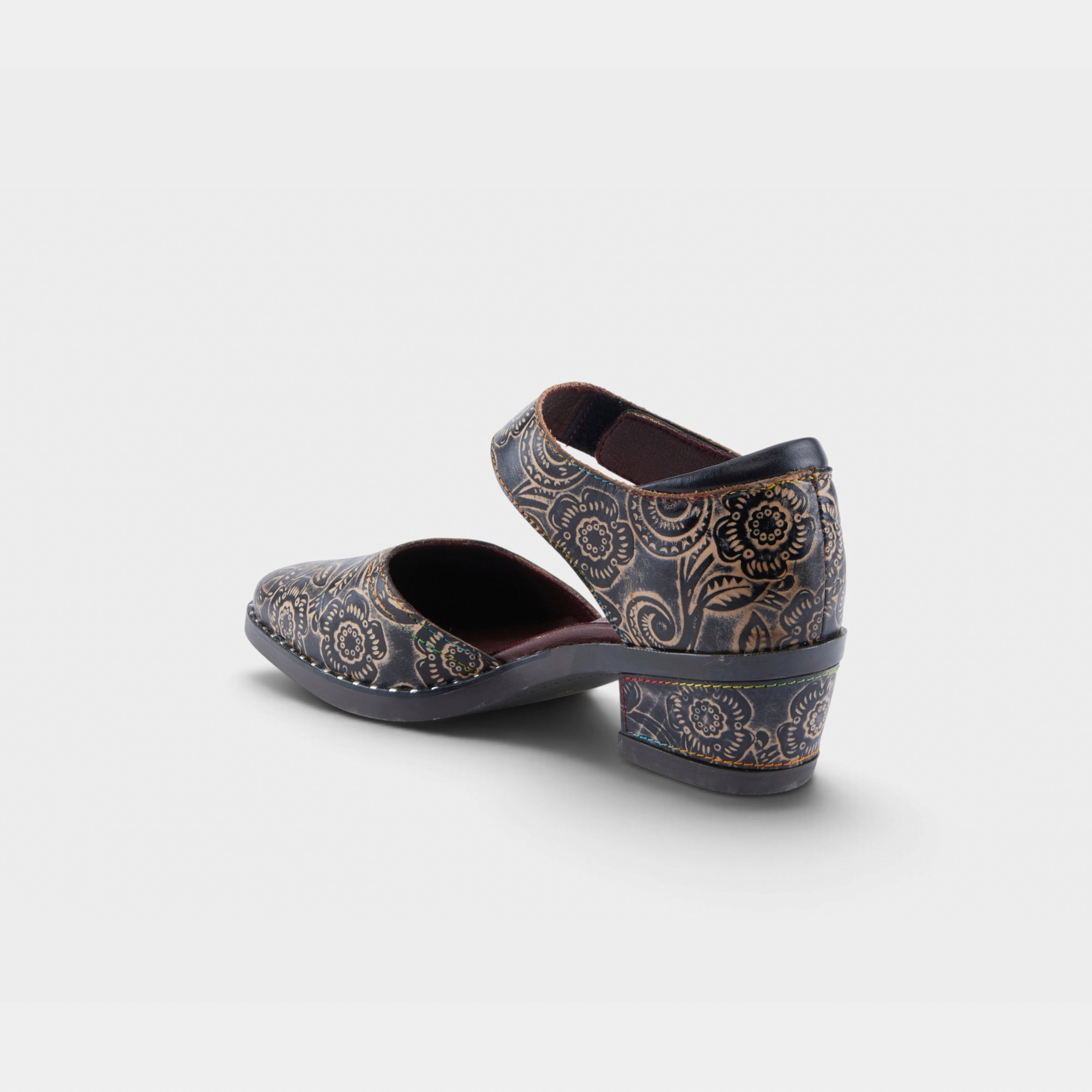 L'Artiste Jazzberry shoes in Black Multi, alternate angle view