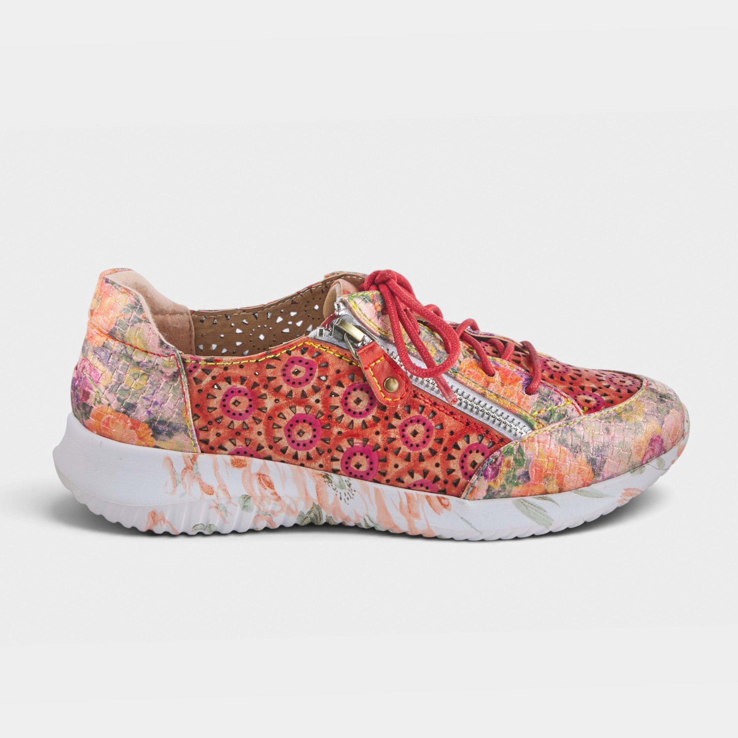 L'Artiste Jazzie sneaker in Red Multi, hero view
